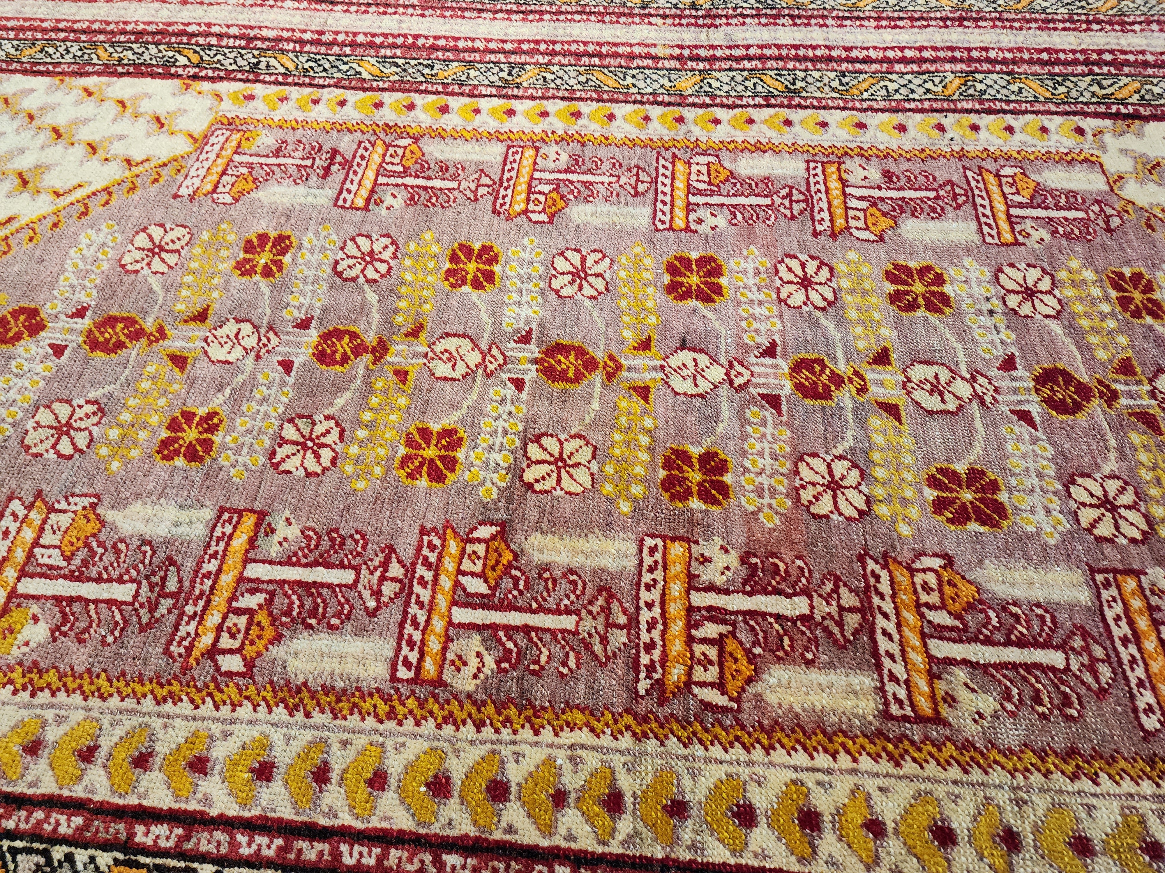 Kynna — Antique Kula Rug, Soft Color Turkish Rug, 4'3''x2'7''