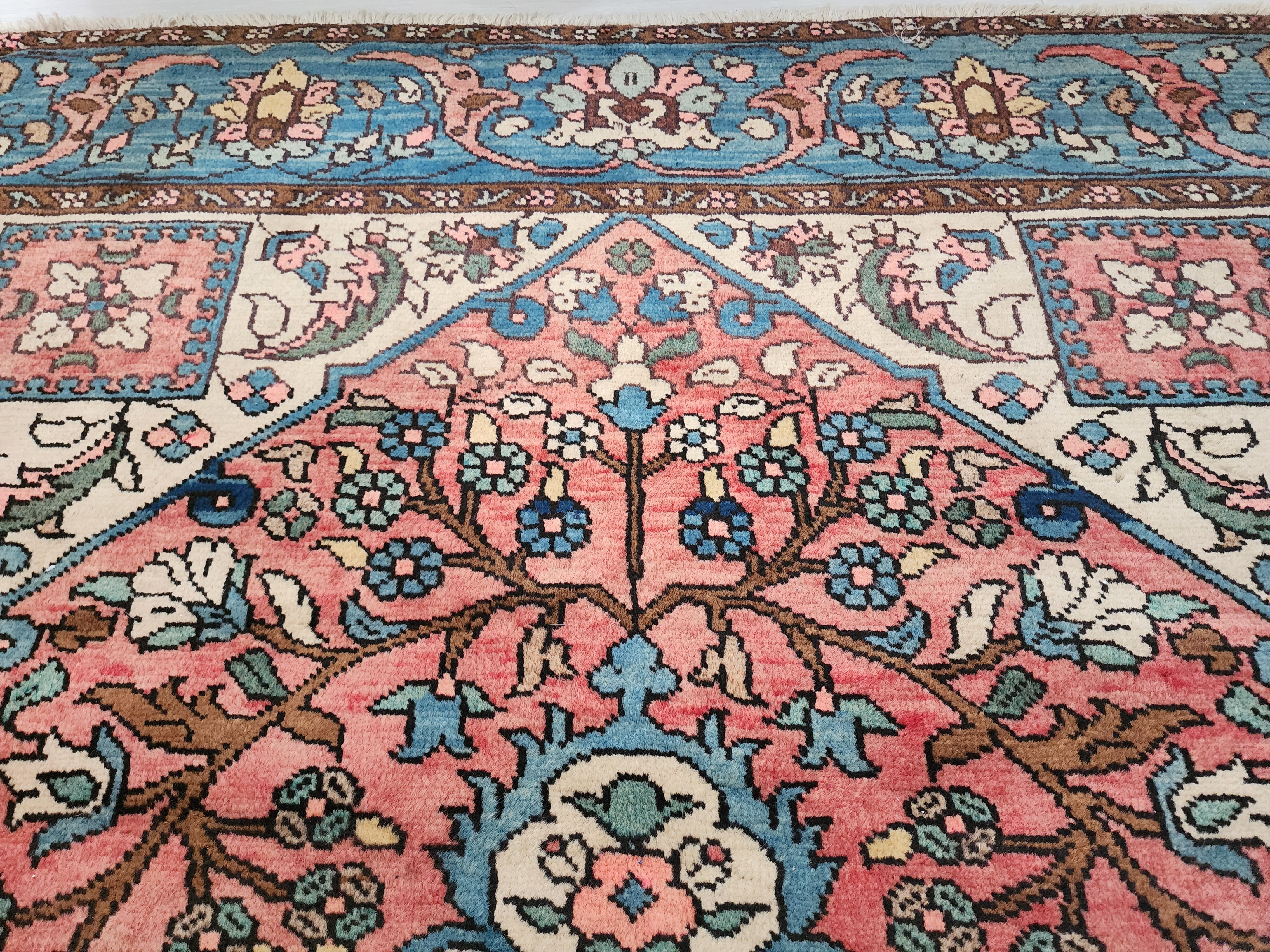 antique Anatolian Wool Area Rug — corner detail