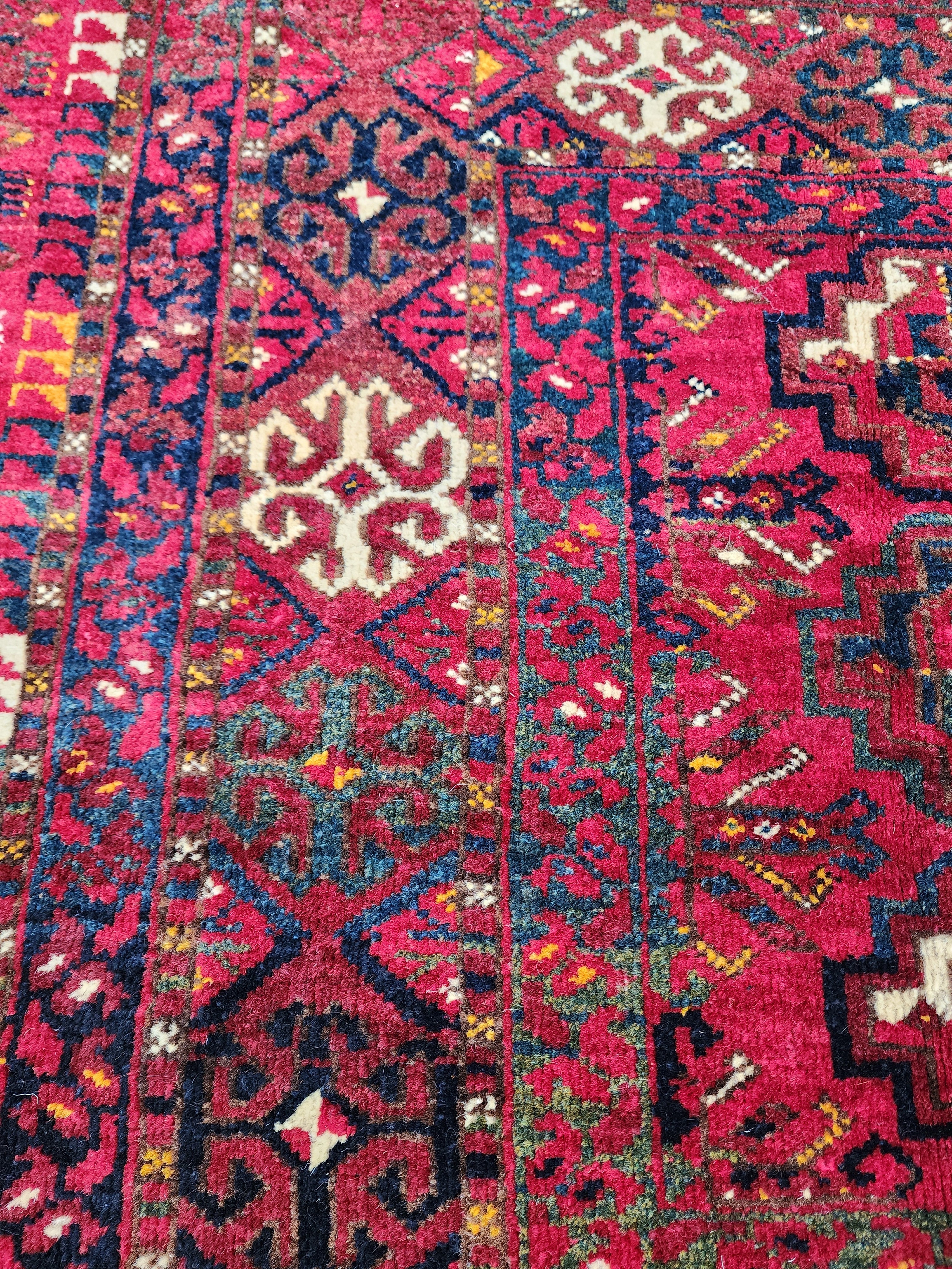 antique Turkish Wool Small Rug — styled view