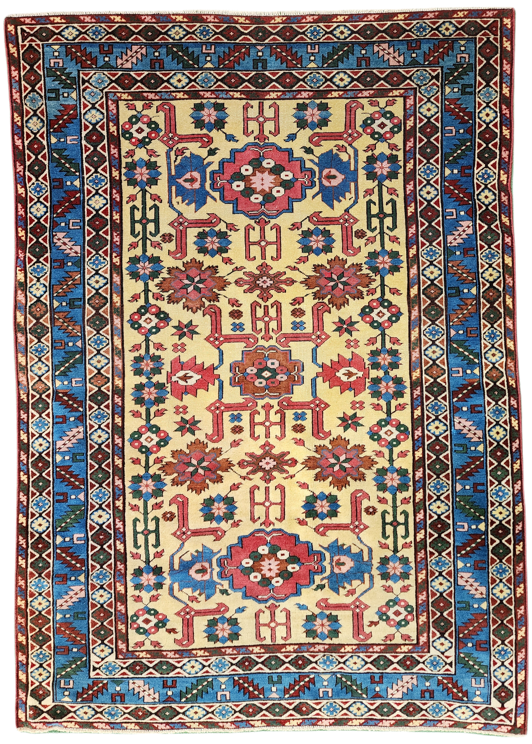 Brigitis — Antique Caucasian Shirvan Wool Small Rug