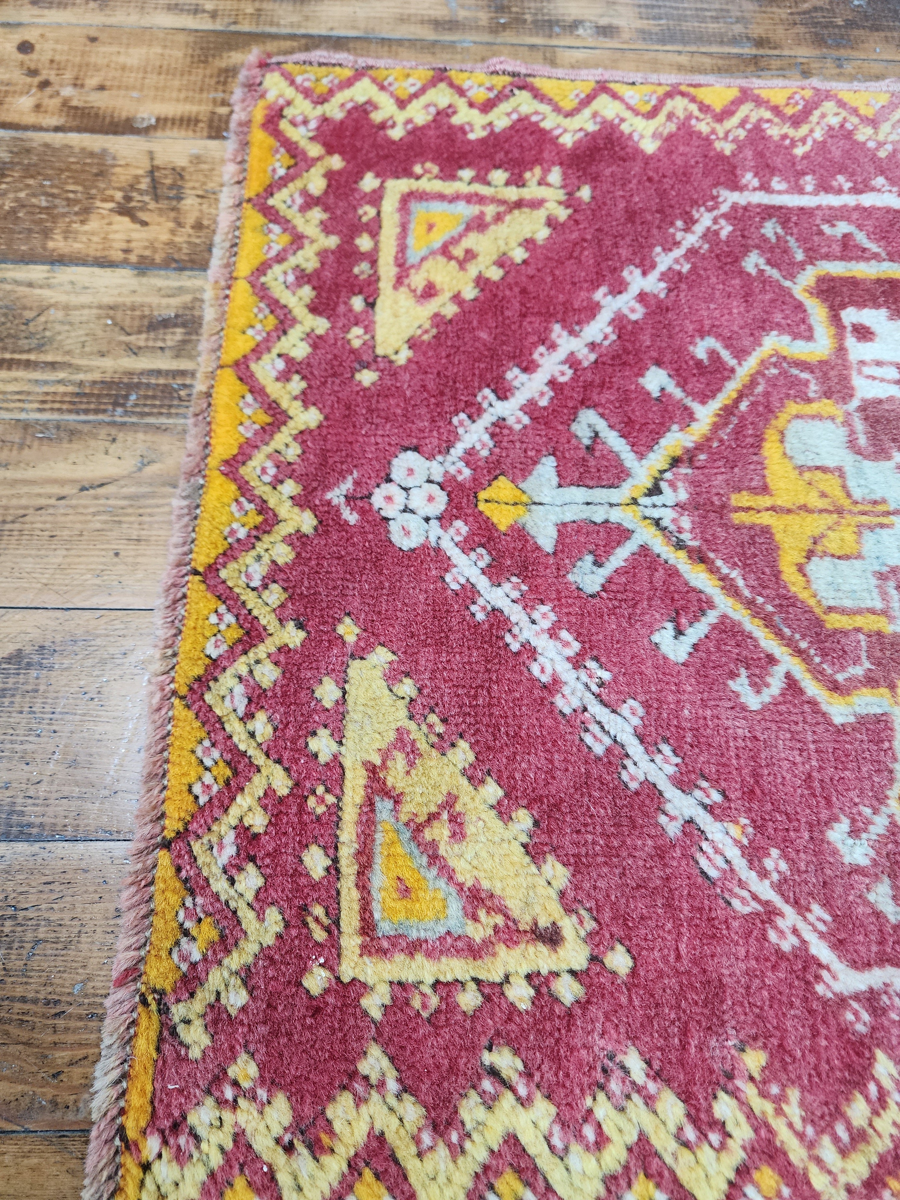 antique Turkish Small Rug — in setting