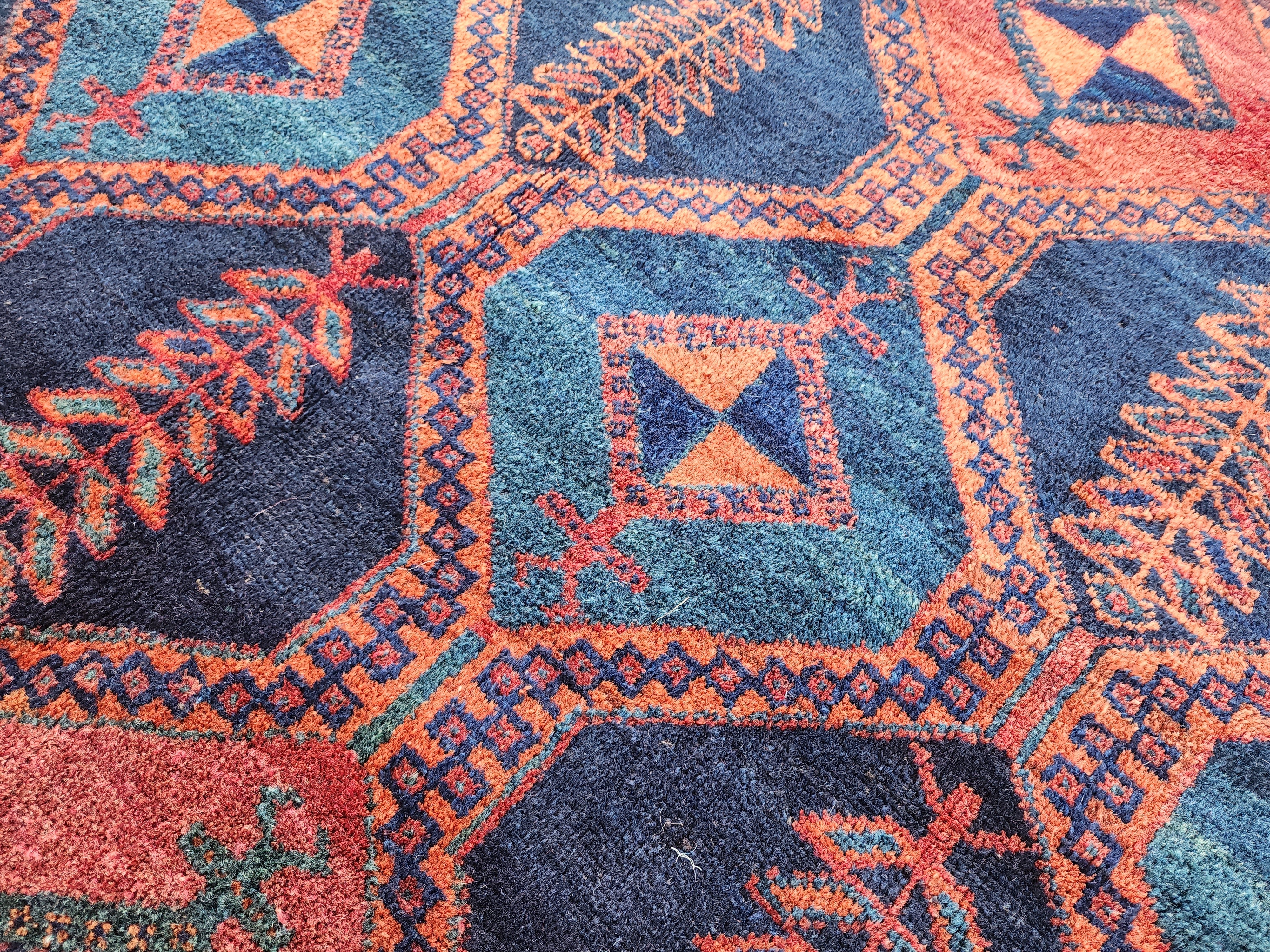 antique Persian Wool Large Area Rug — in setting