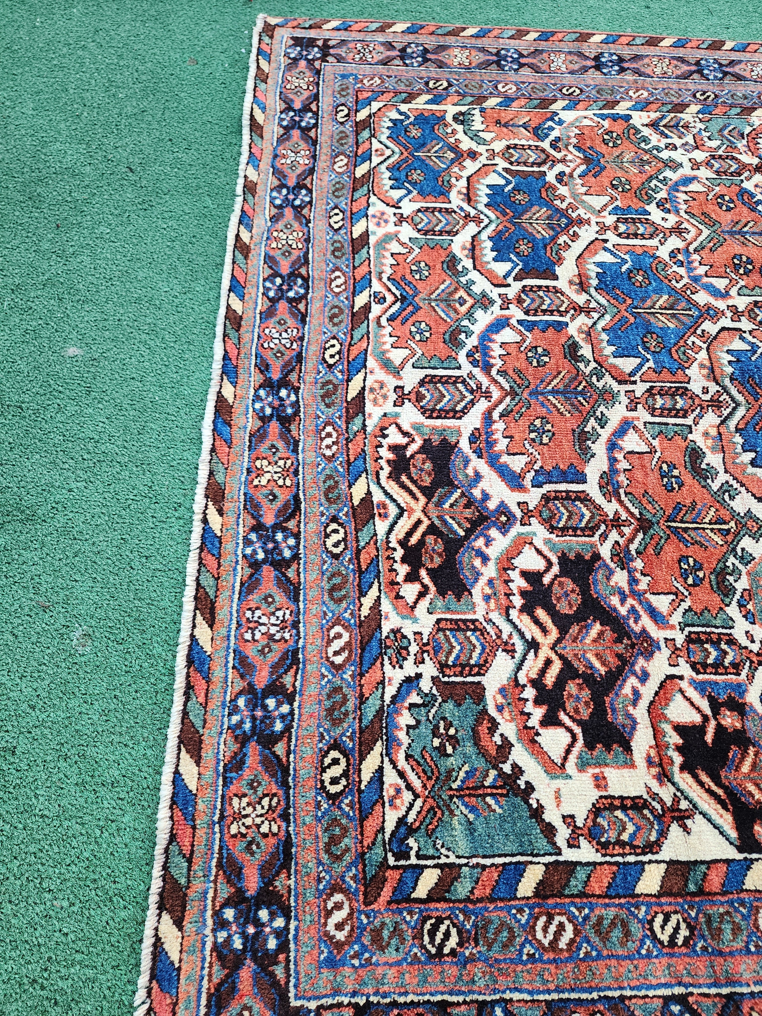 antique Persian Small Rug — in setting