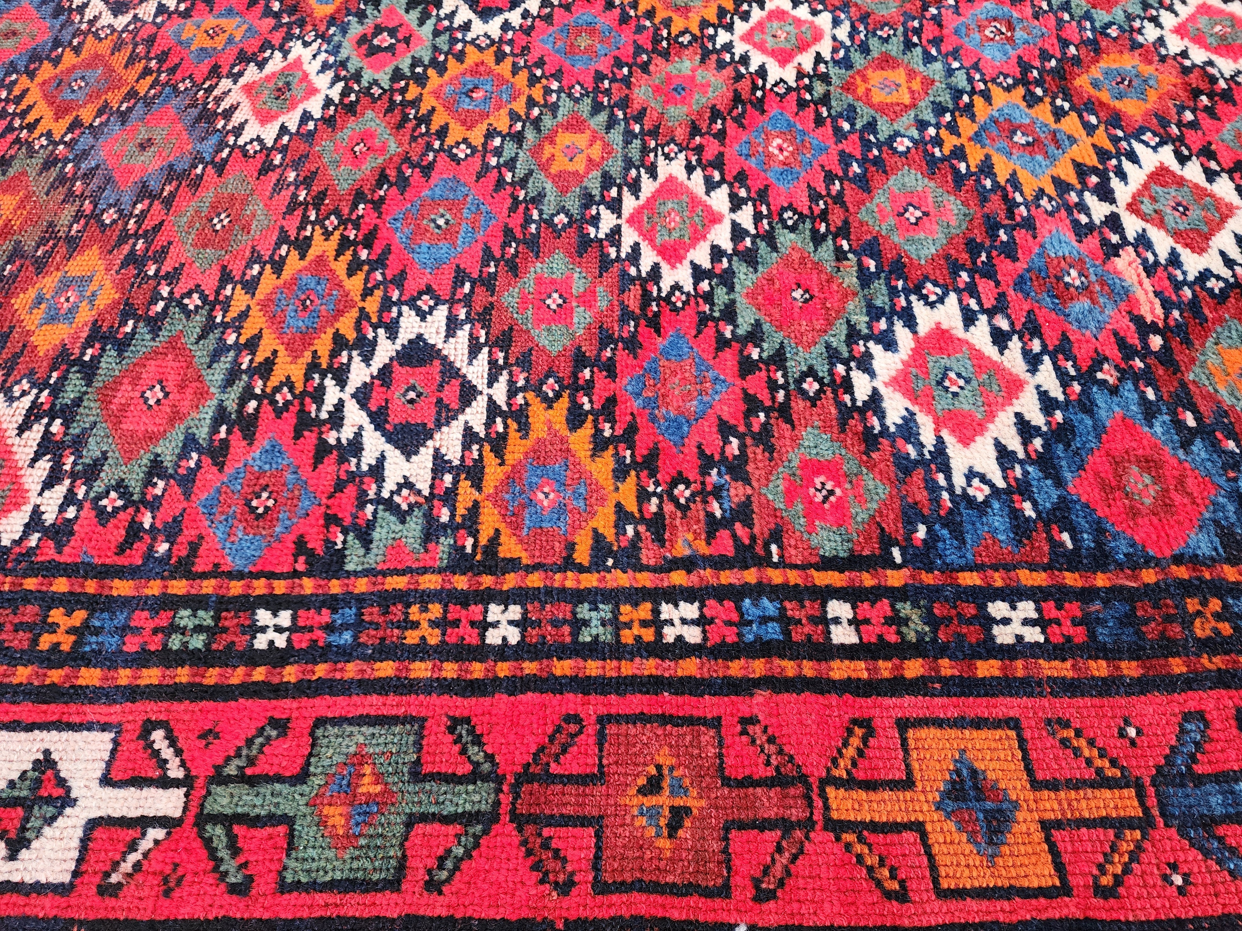 vintage Persian Wool Area Rug — styled view