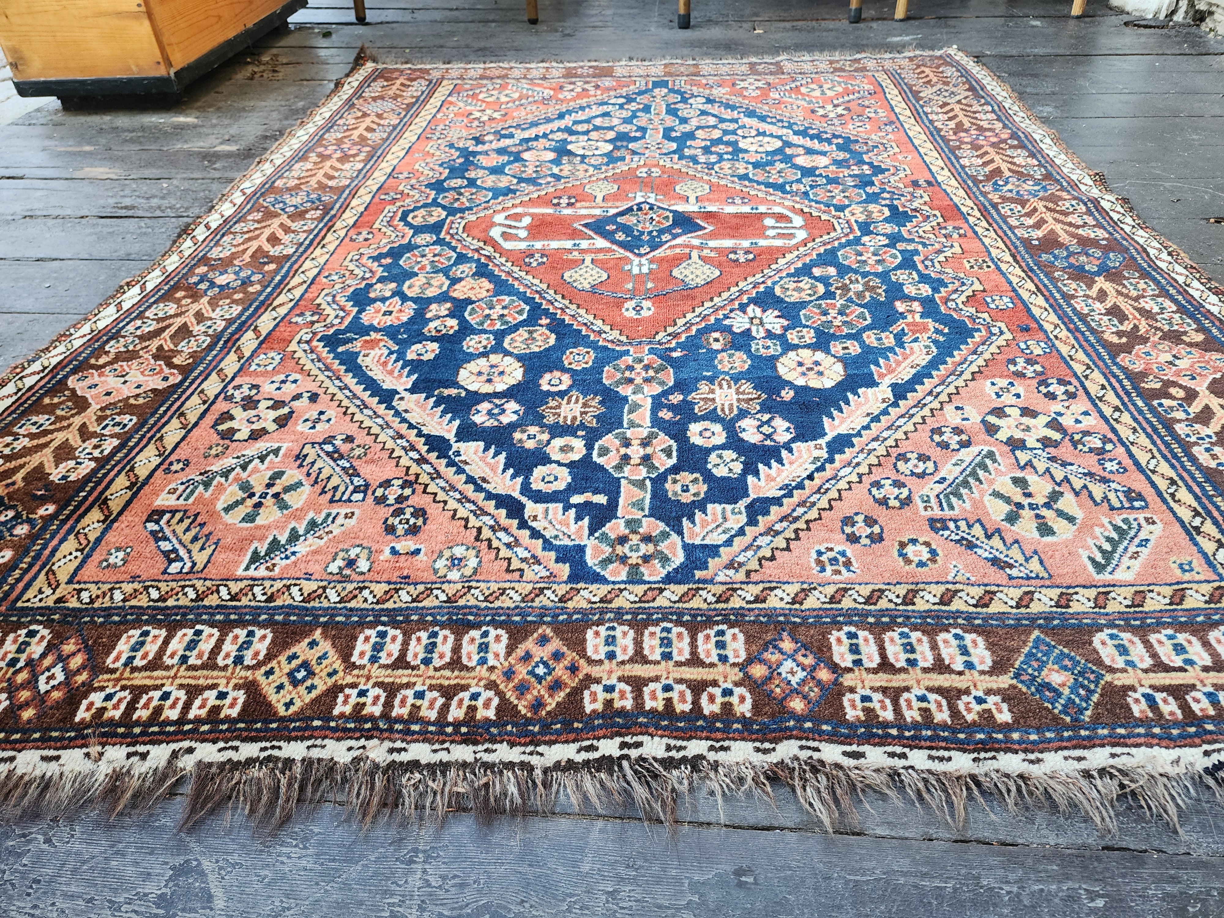 Vintage Persian Rug, Turkish Rug, Vintage Rug, Handspun Wool Rug, Nomadic Rug, Tribal Rug, Turkish Carpet, Home Decor, Home Living, Rug, 4x6