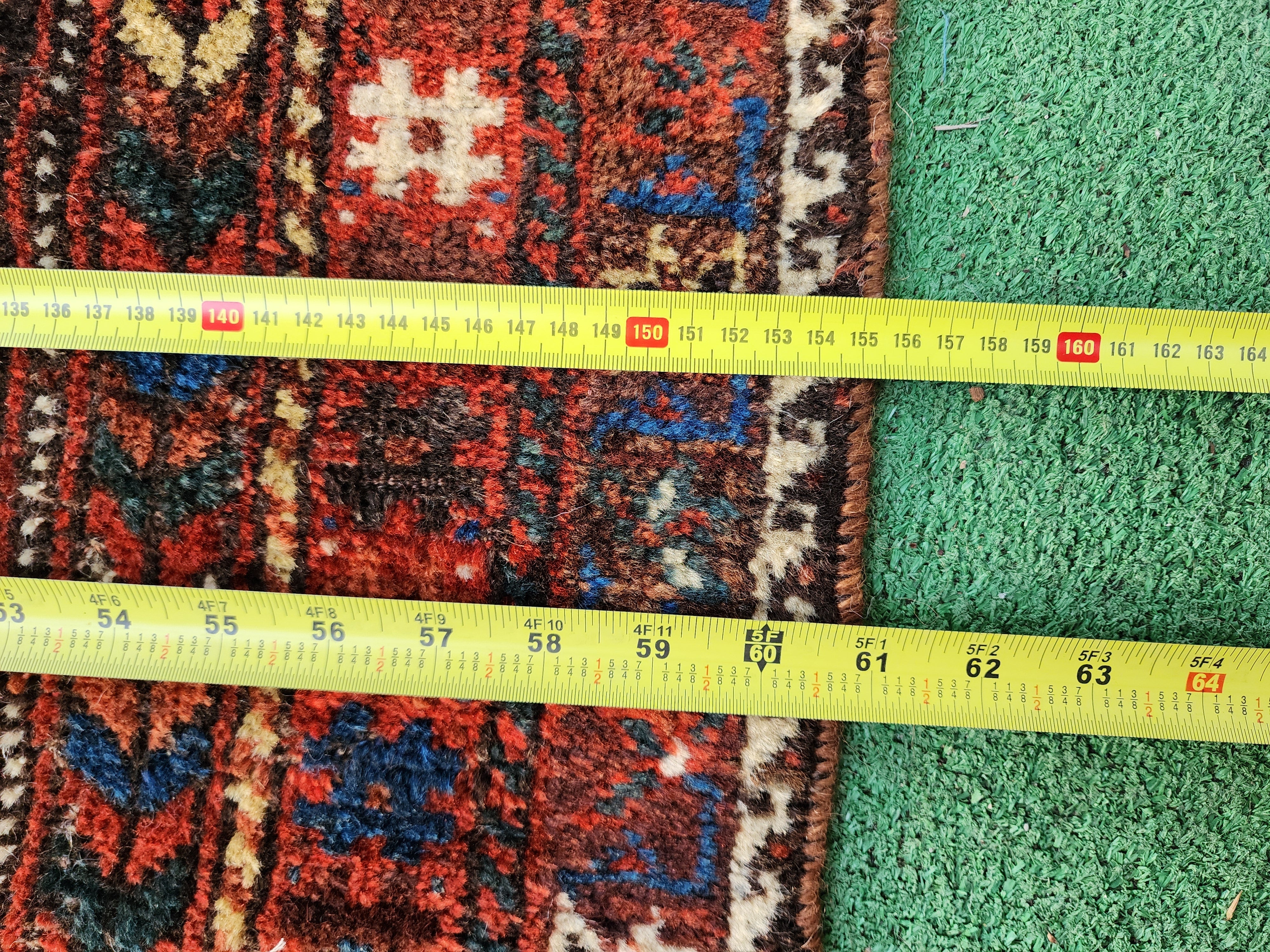 antique Persian Wool Runner Rug — styled view