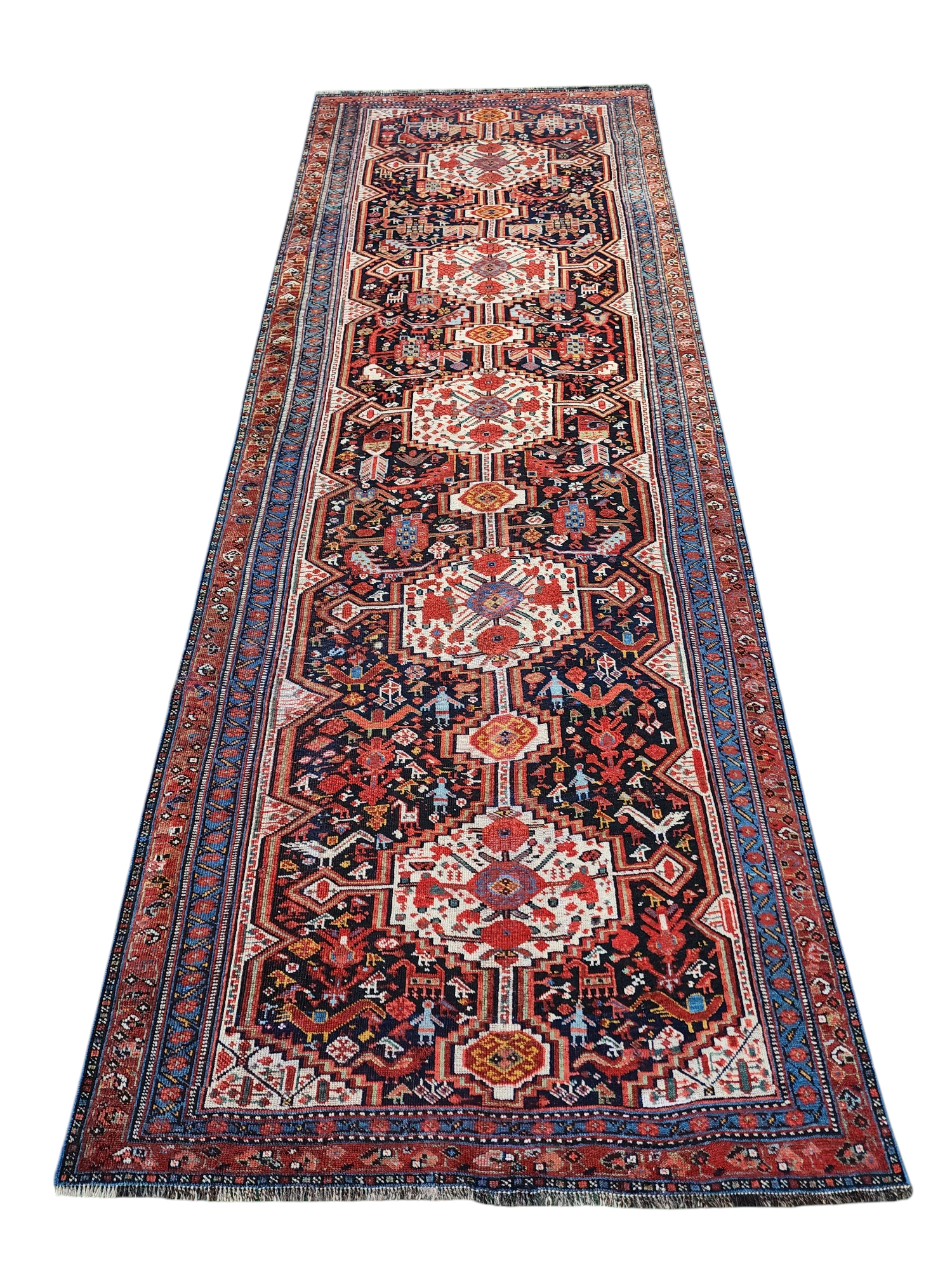 Mausola — Antique Persian Qashqai Runner Rug