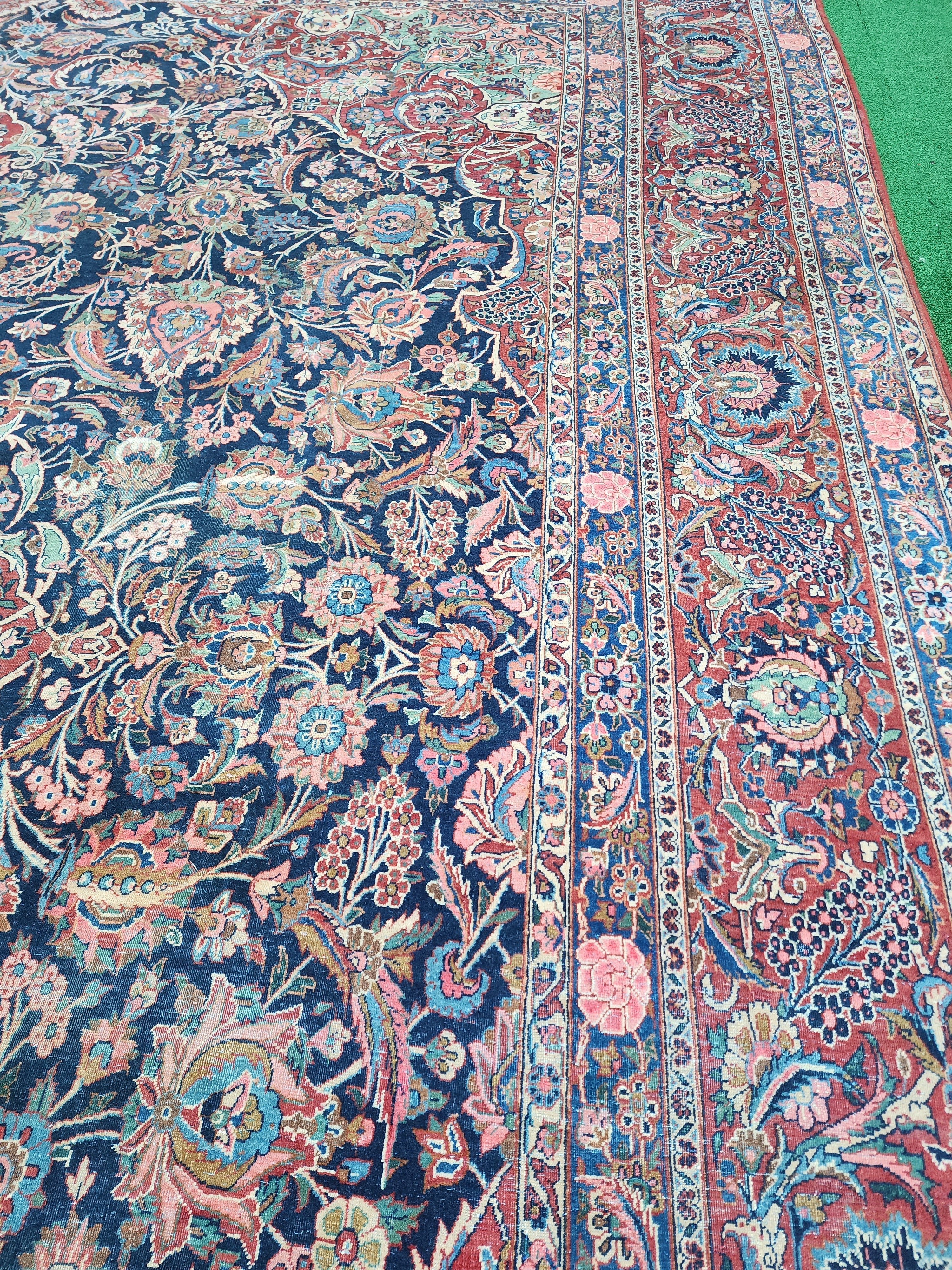 antique Oriental Large Area Rug — in setting