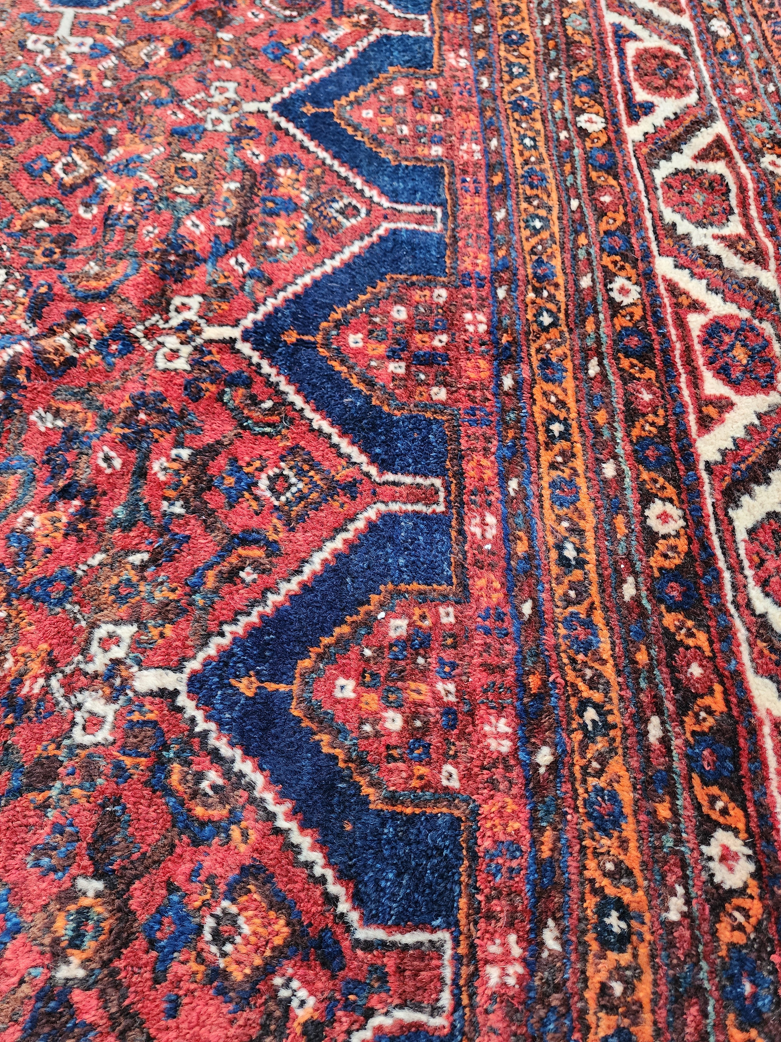 antique Anatolian Wool Large Area Rug — styled view