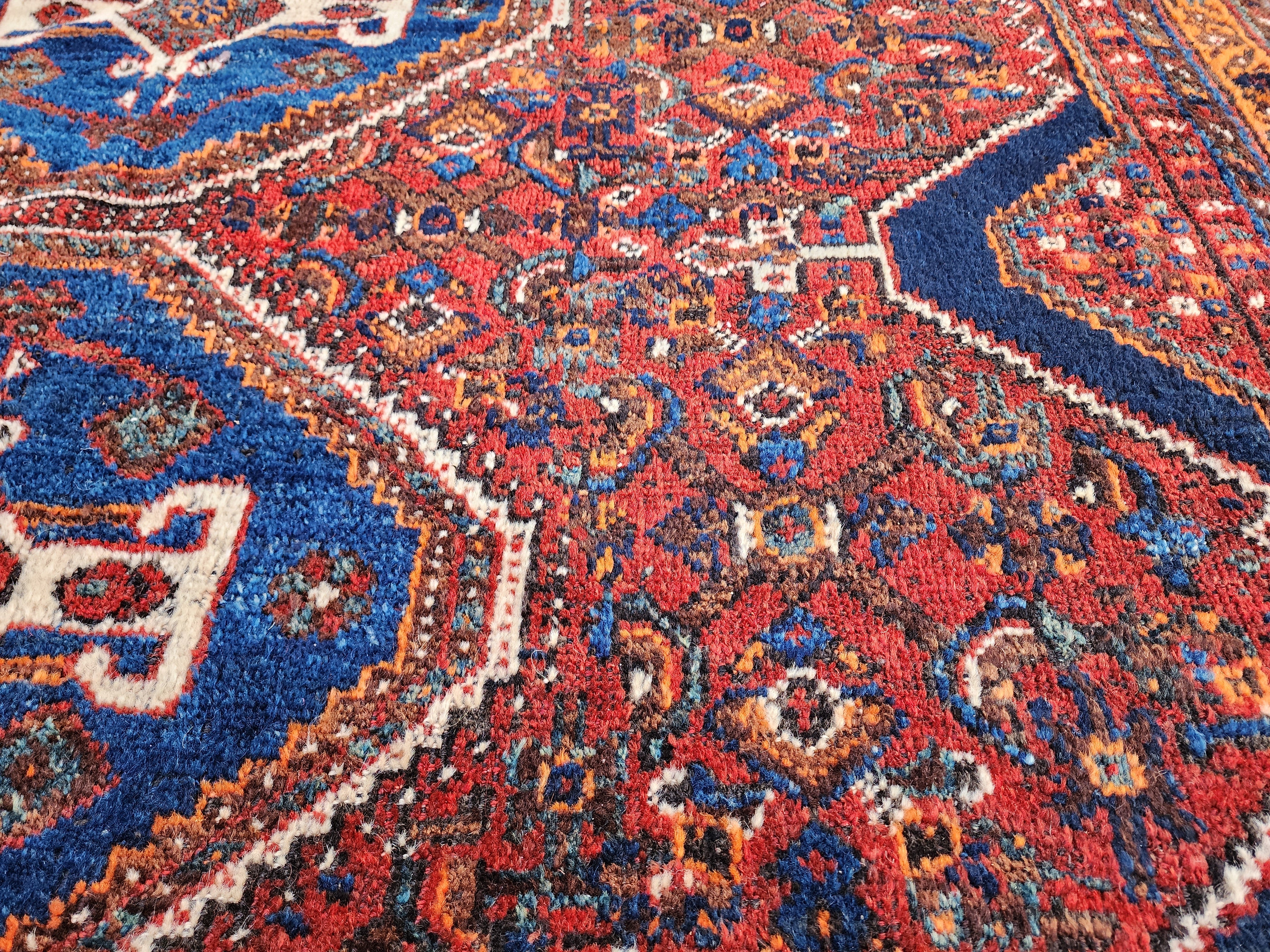 antique Anatolian Wool Large Area Rug — styled view