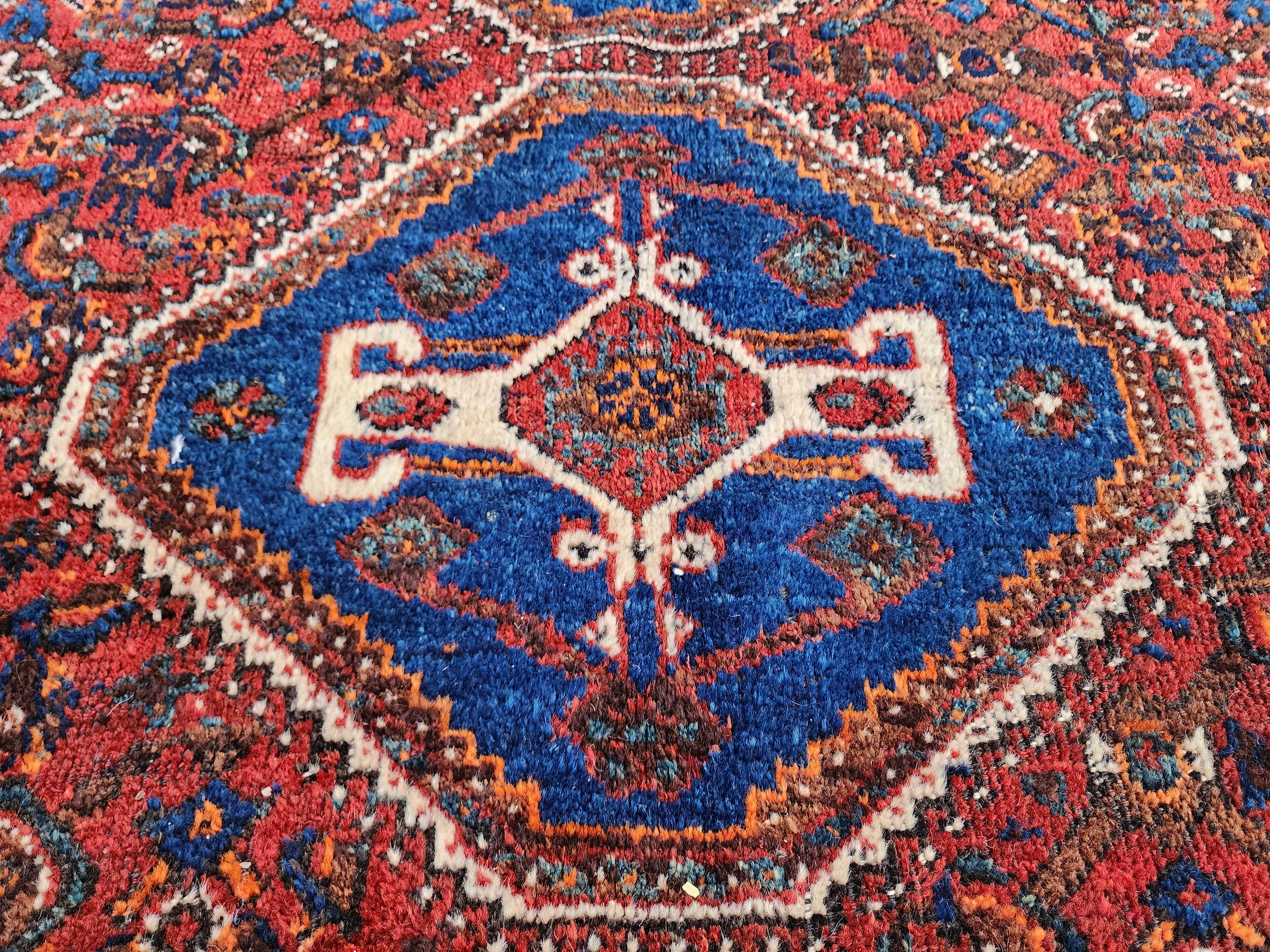 antique Anatolian Wool Large Area Rug — styled view