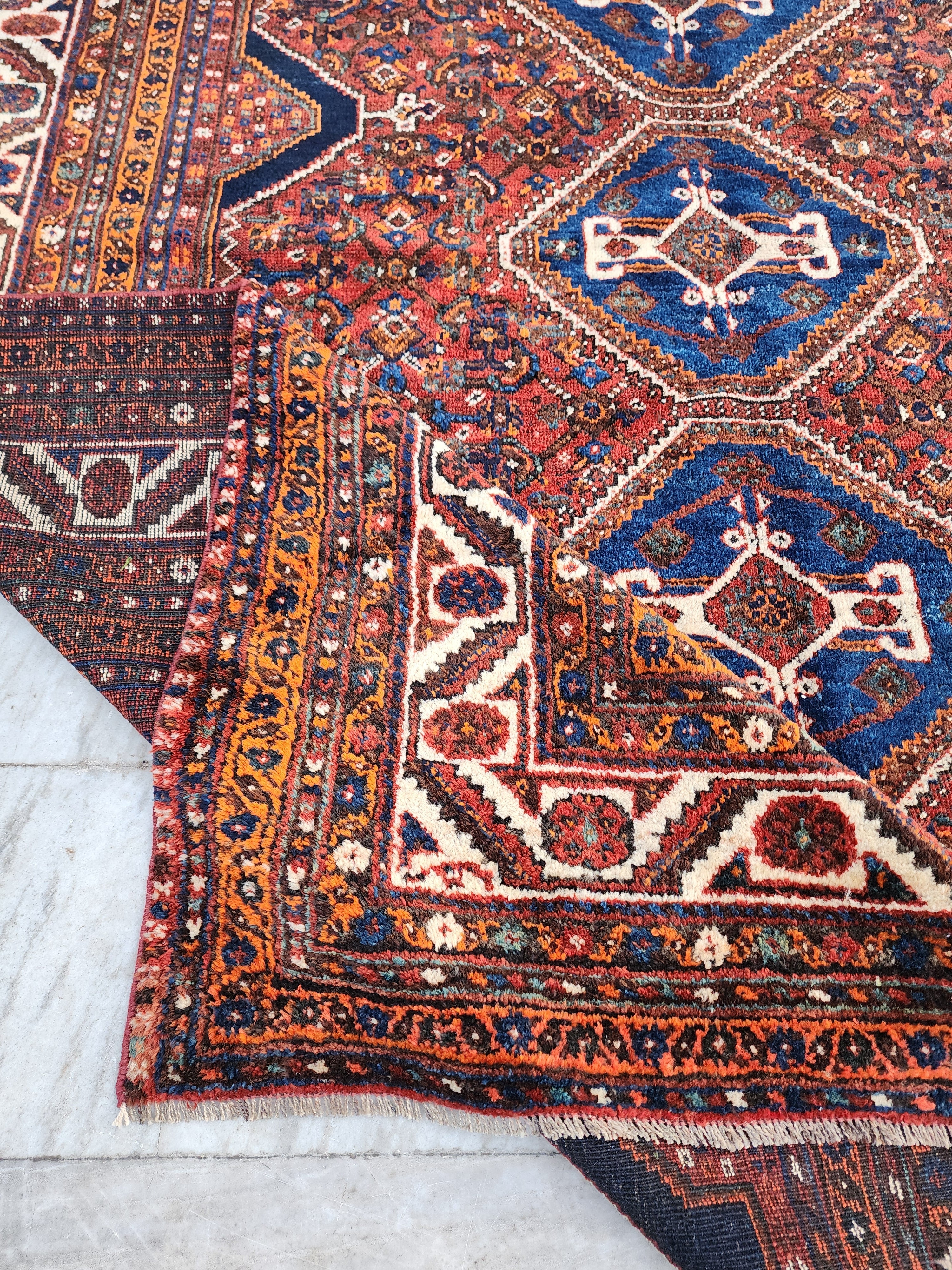 antique Anatolian Wool Large Area Rug — styled view