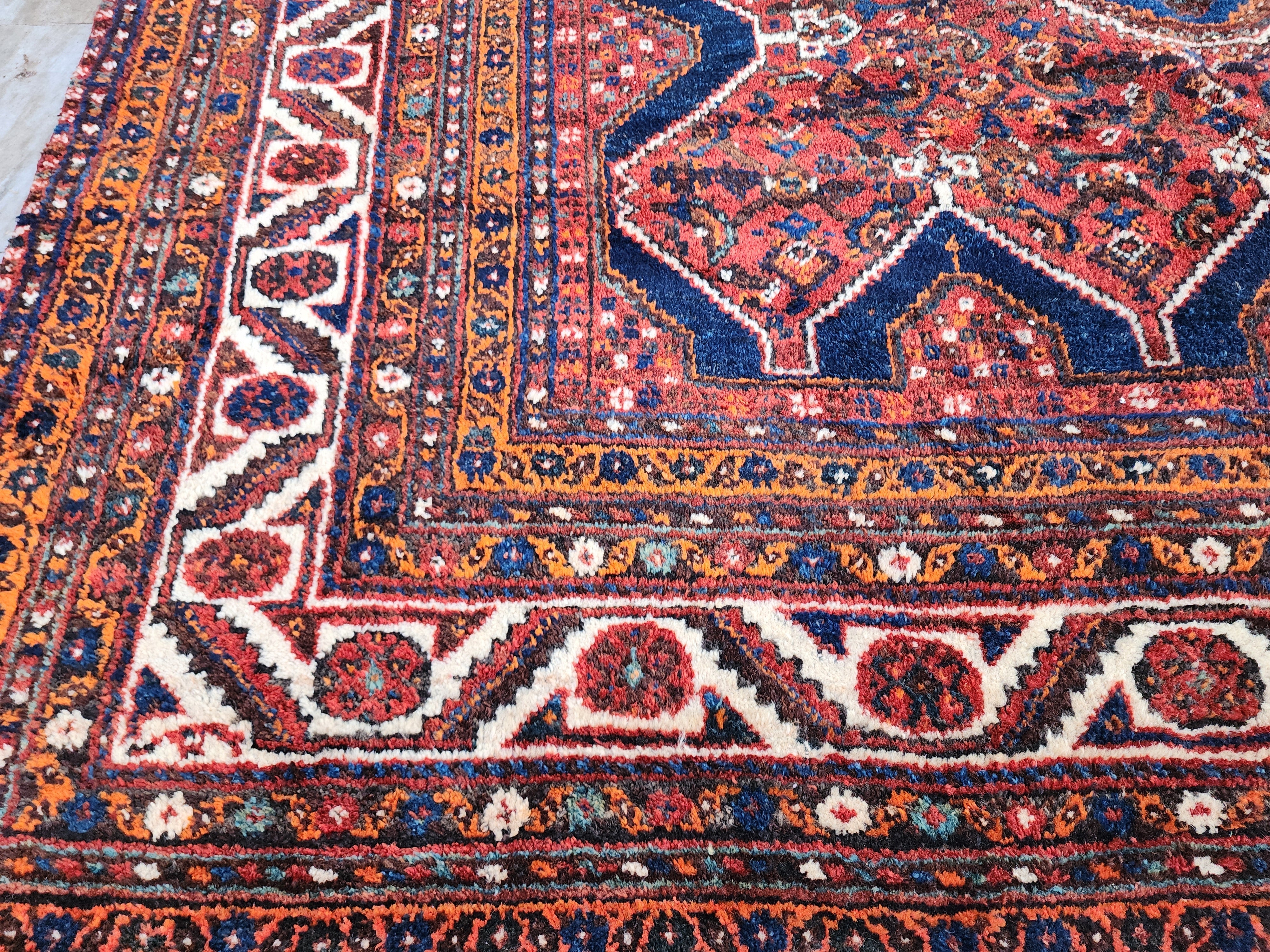 antique Anatolian Wool Large Area Rug — in setting