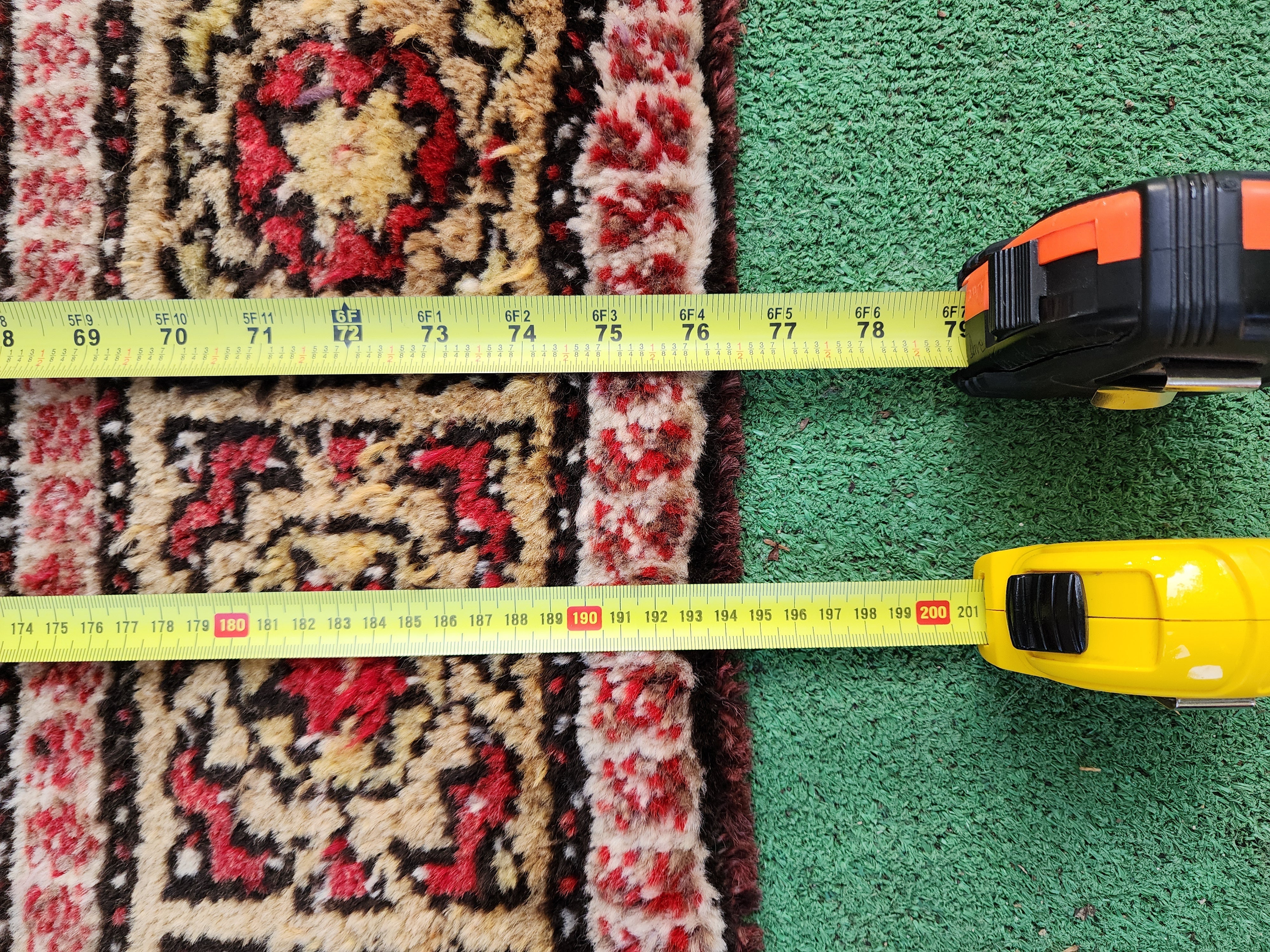 antique Turkish Wool Area Rug — styled view