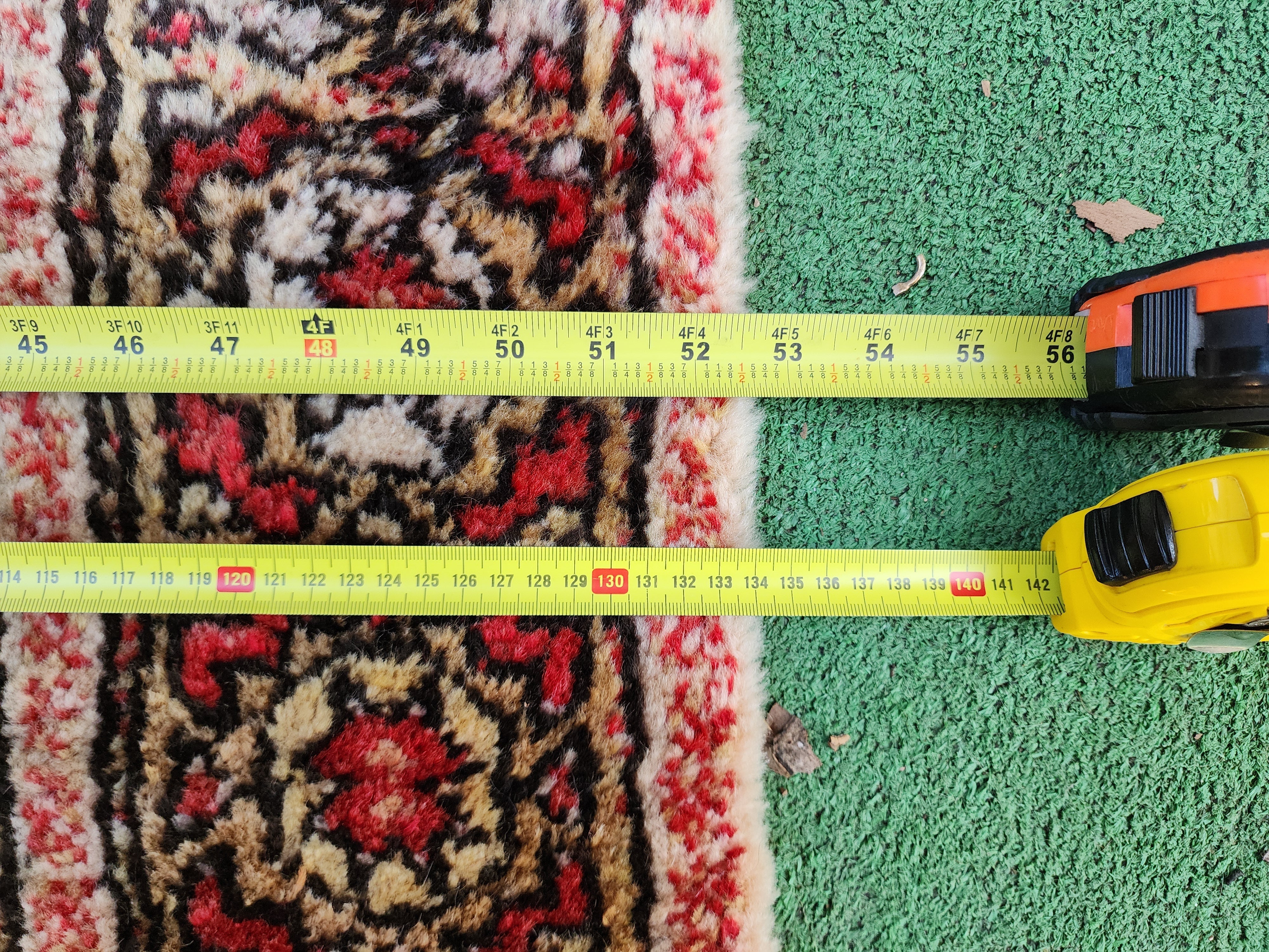 antique Turkish Wool Area Rug — styled view