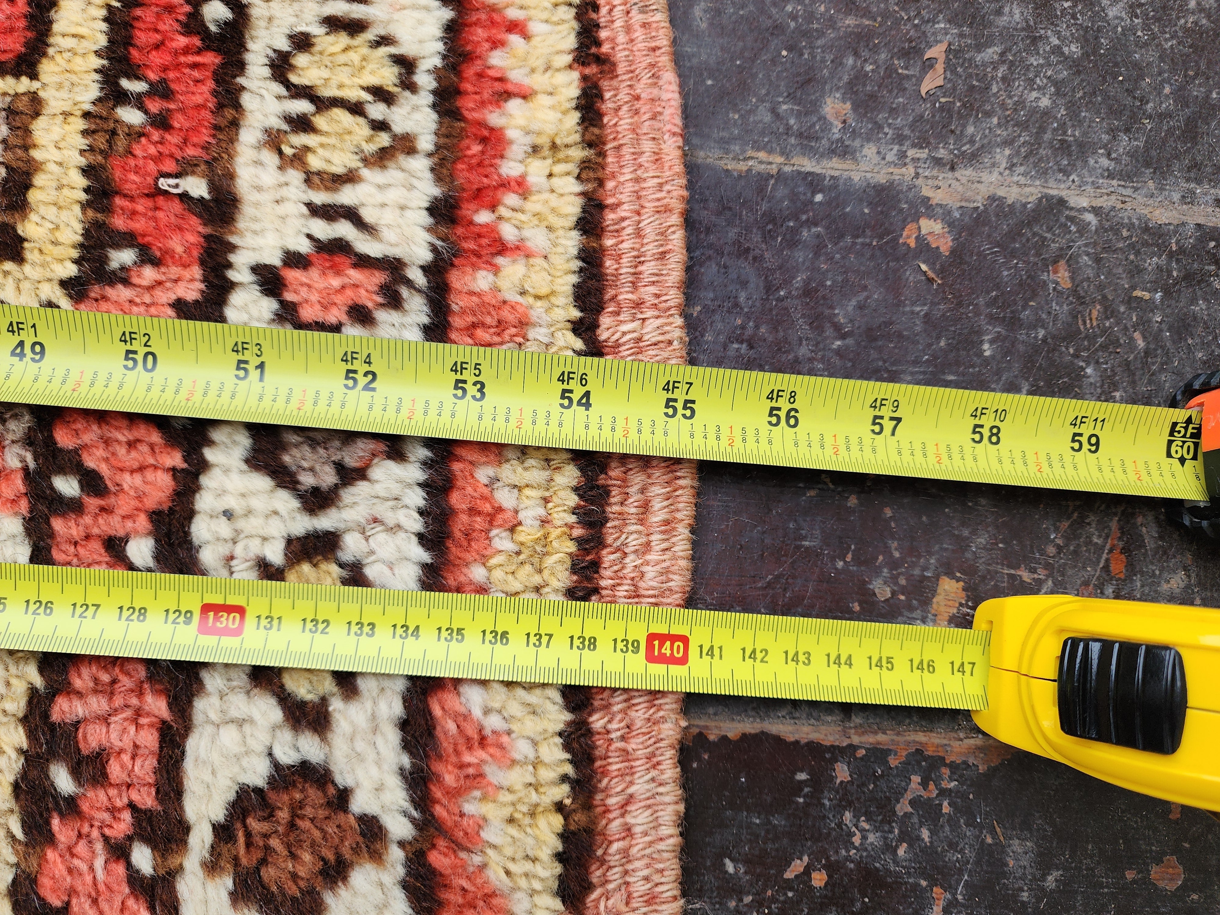 antique Milas Wool Small Rug — styled view
