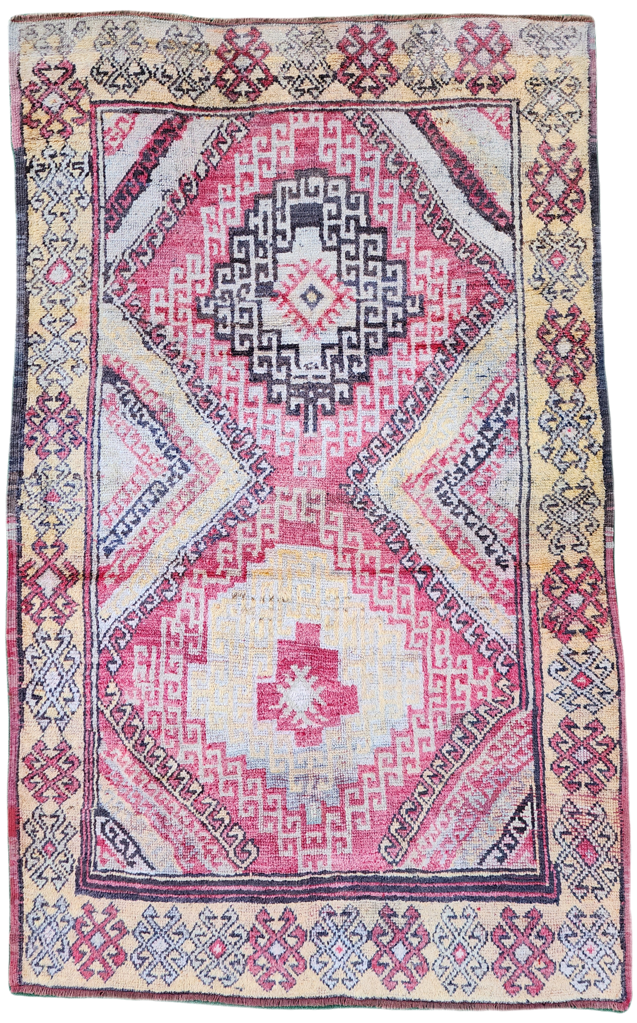 Antique Turkish Konya Rug 6'2''x4'3''