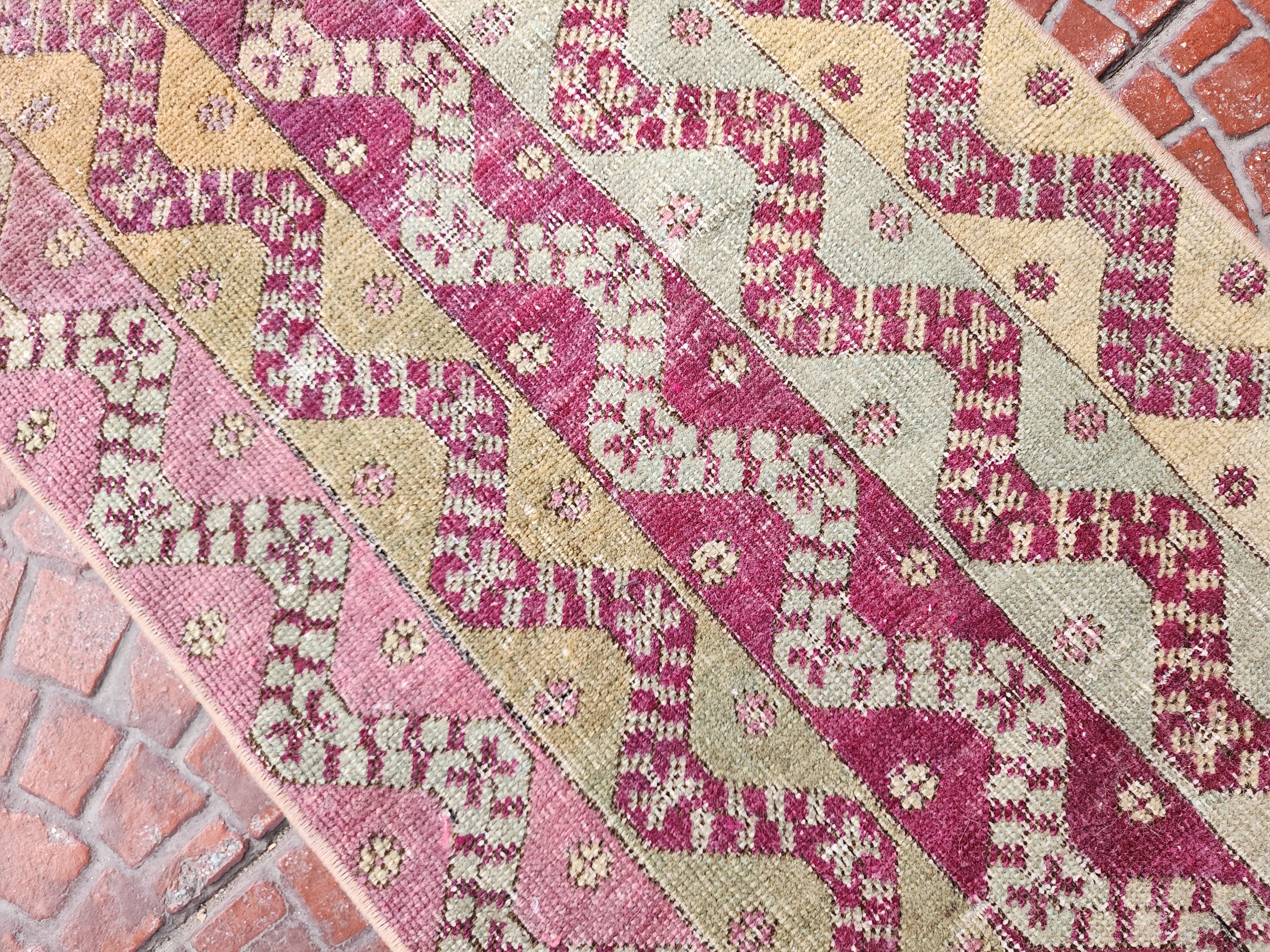 antique Anatolian Small Rug — in setting