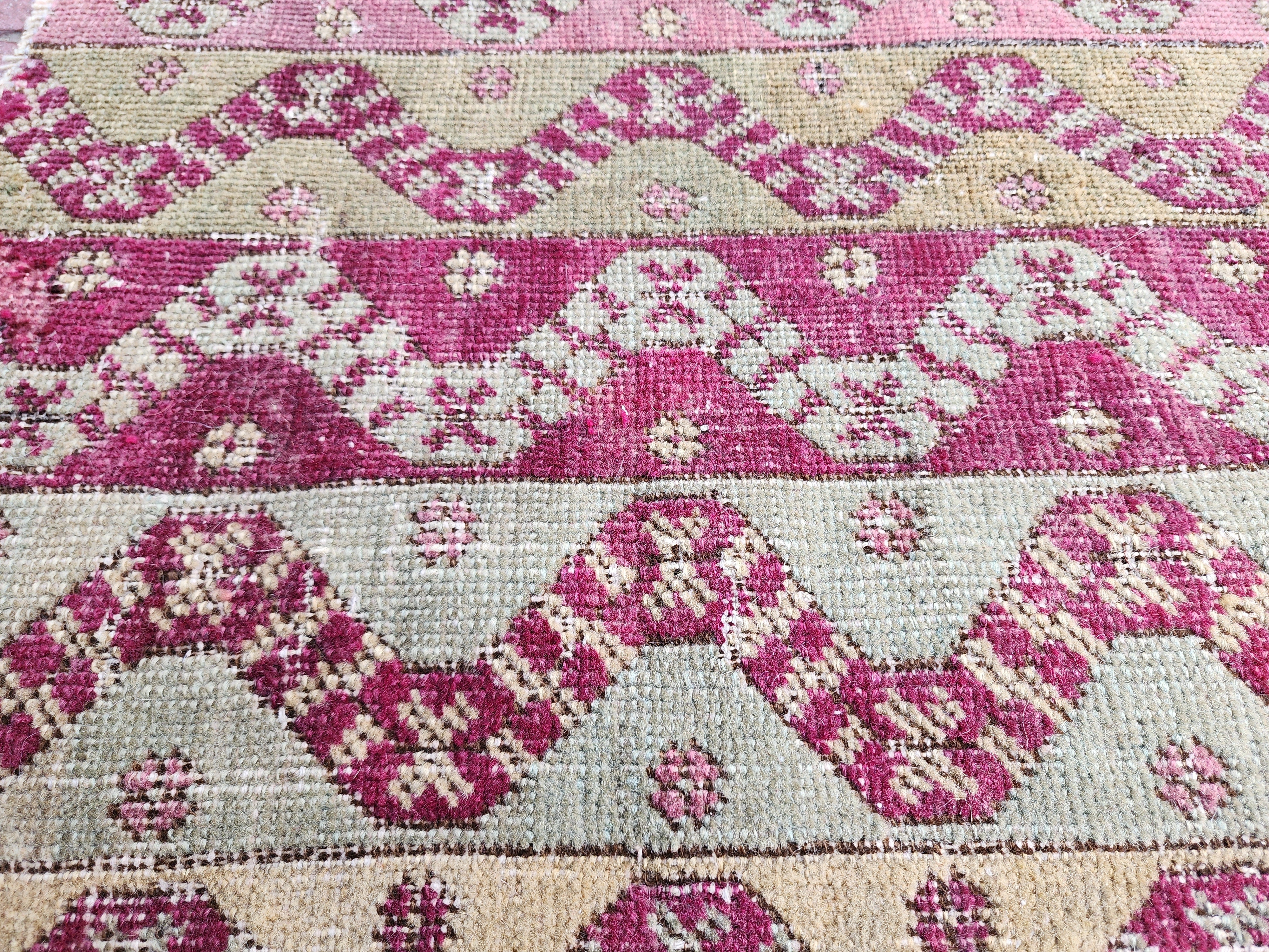 antique Anatolian Small Rug — edge weave