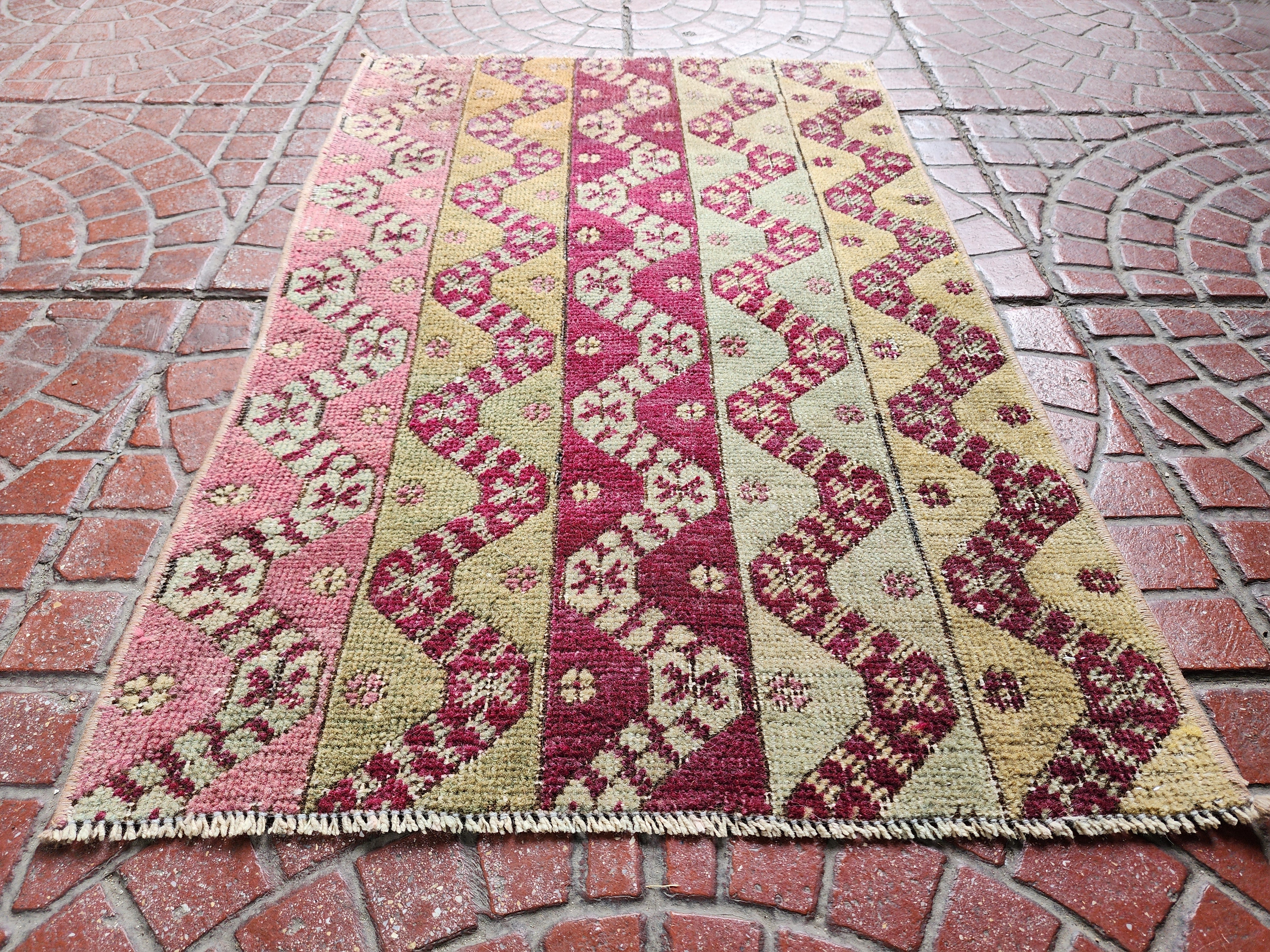 antique Anatolian Small Rug — styled view