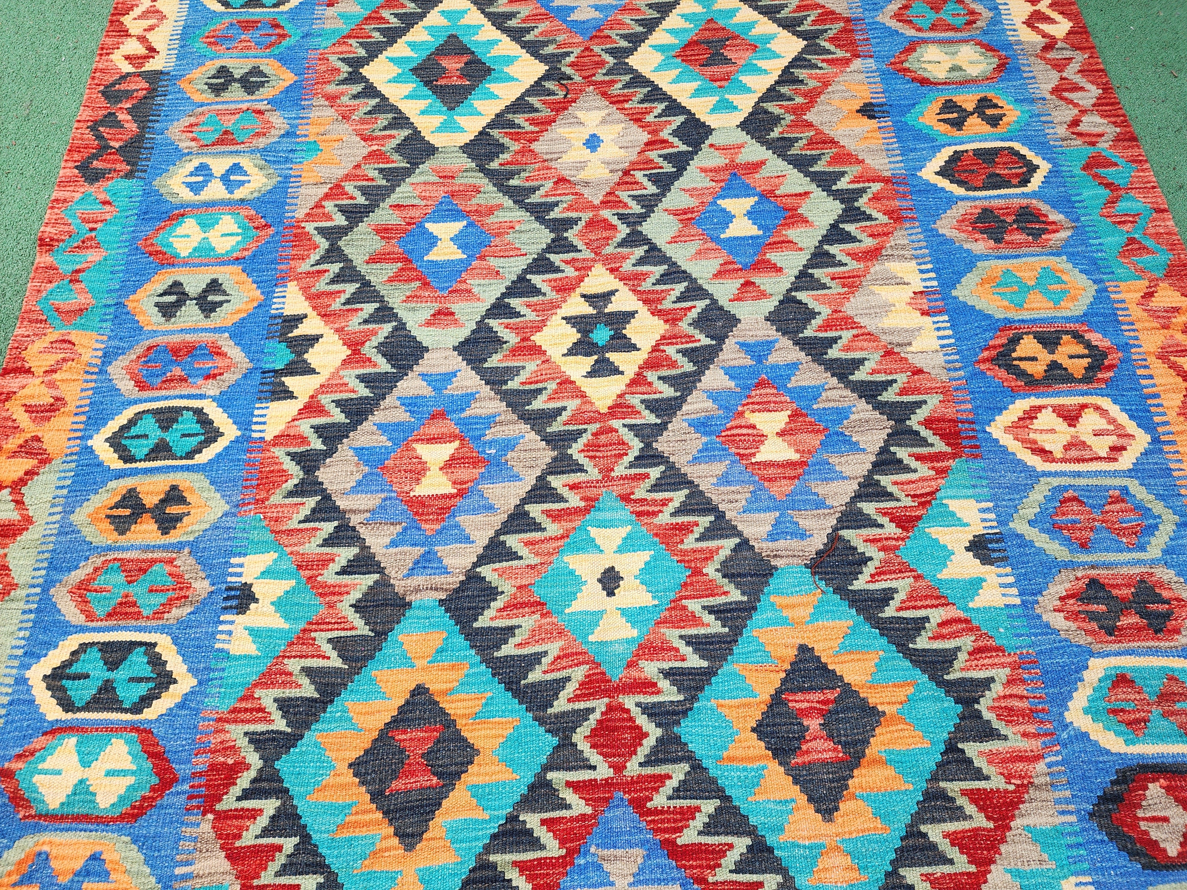vintage Anatolian Wool Area Rug — in setting