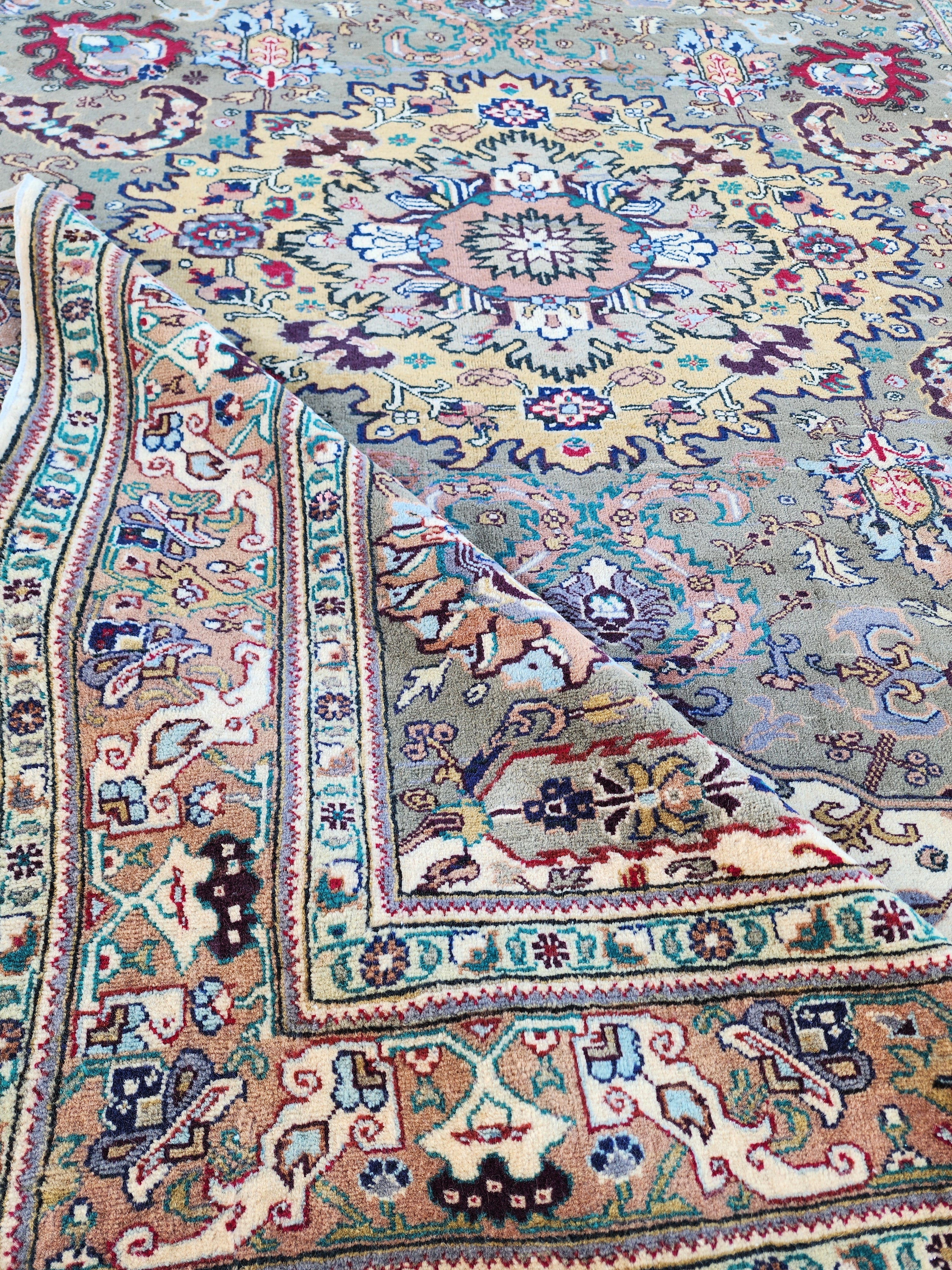 vintage Kayseri Wool Large Area Rug — styled view