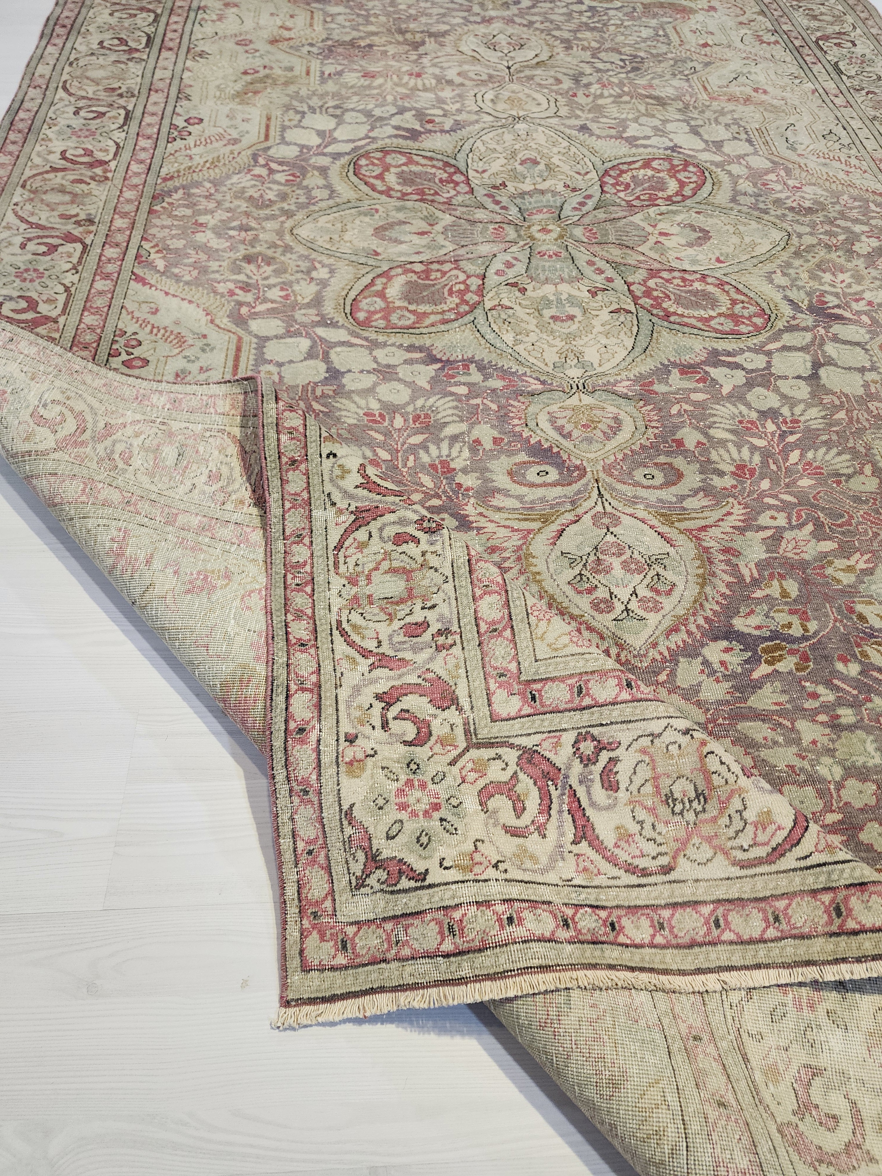 Vintage 1960s Kayseri Turkish Rug, Central Anatolian Wool Carpet, Boho Decor