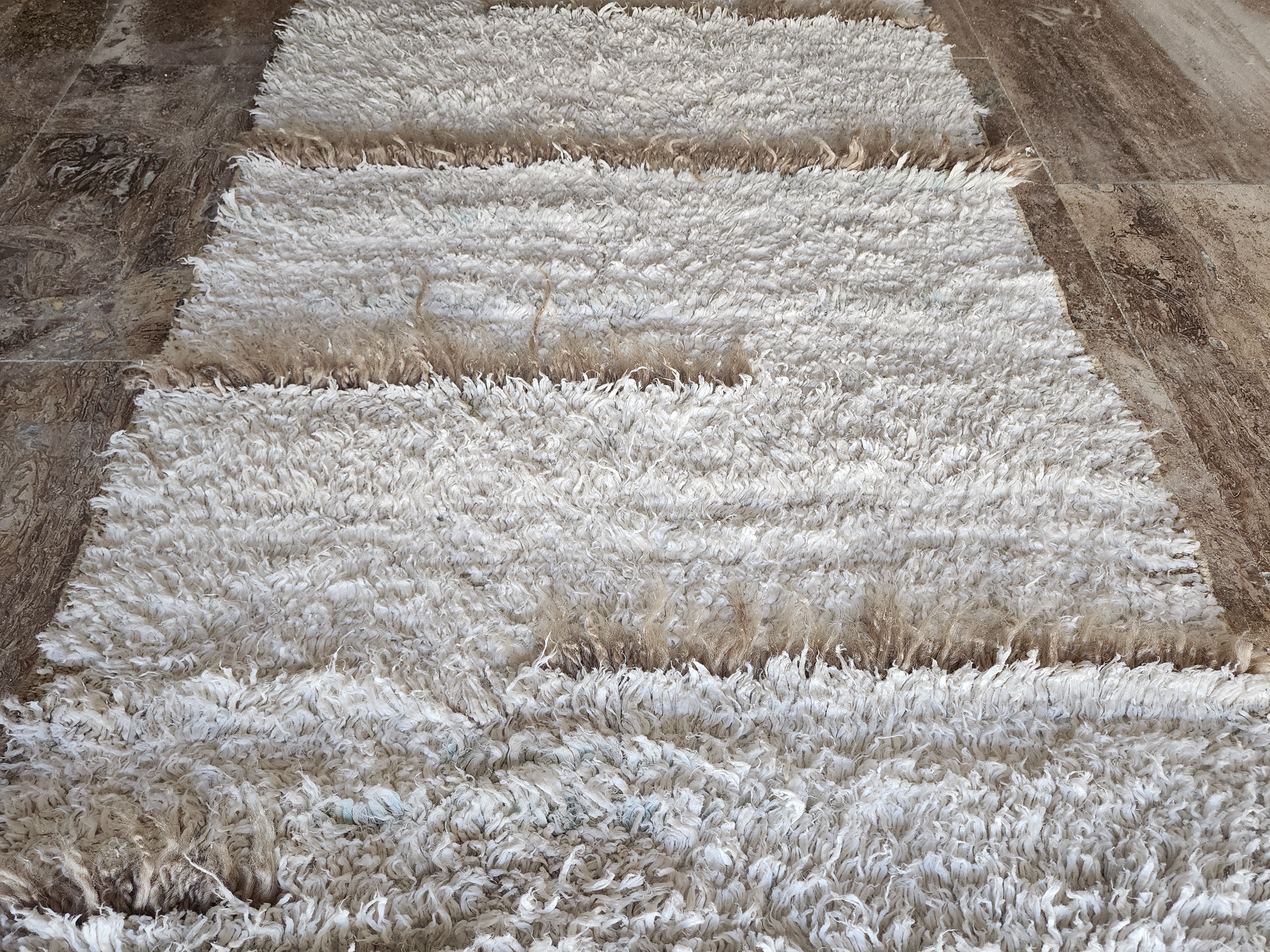 vintage Tribal Hemp Runner Rug — in setting
