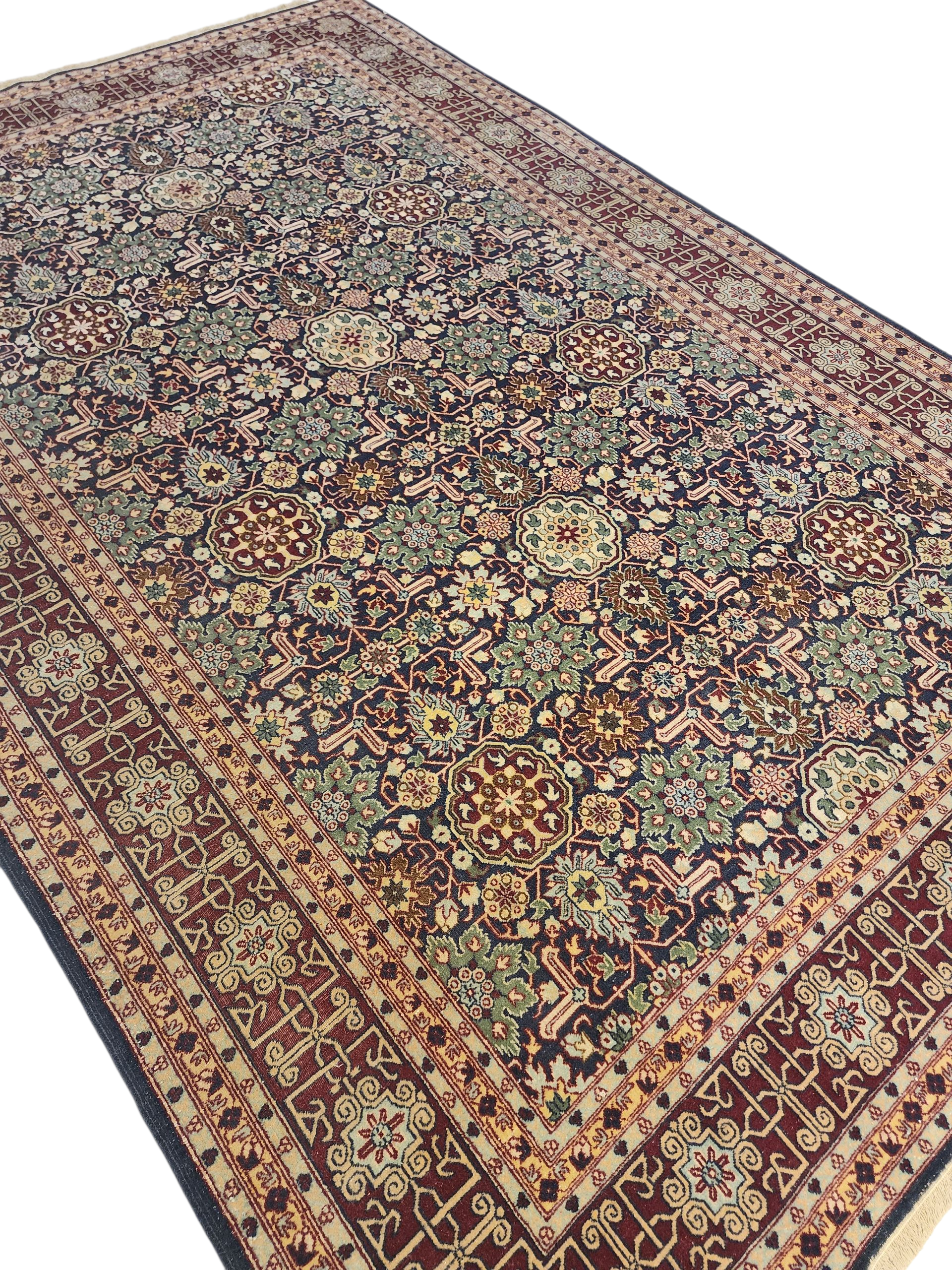 Konca — Vintage Hereke Silk Area Rug