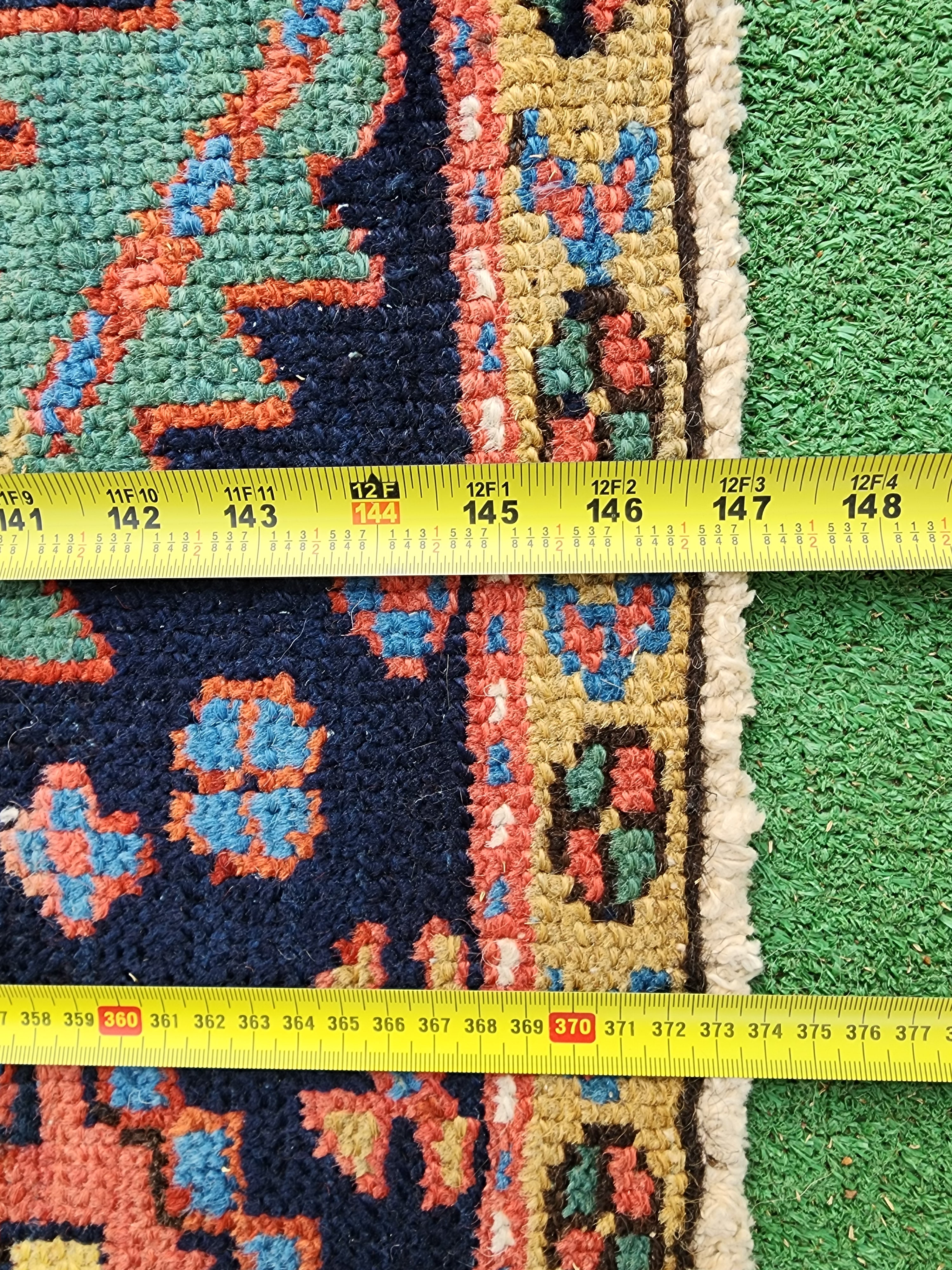 antique Anatolian Wool Large Area Rug — styled view