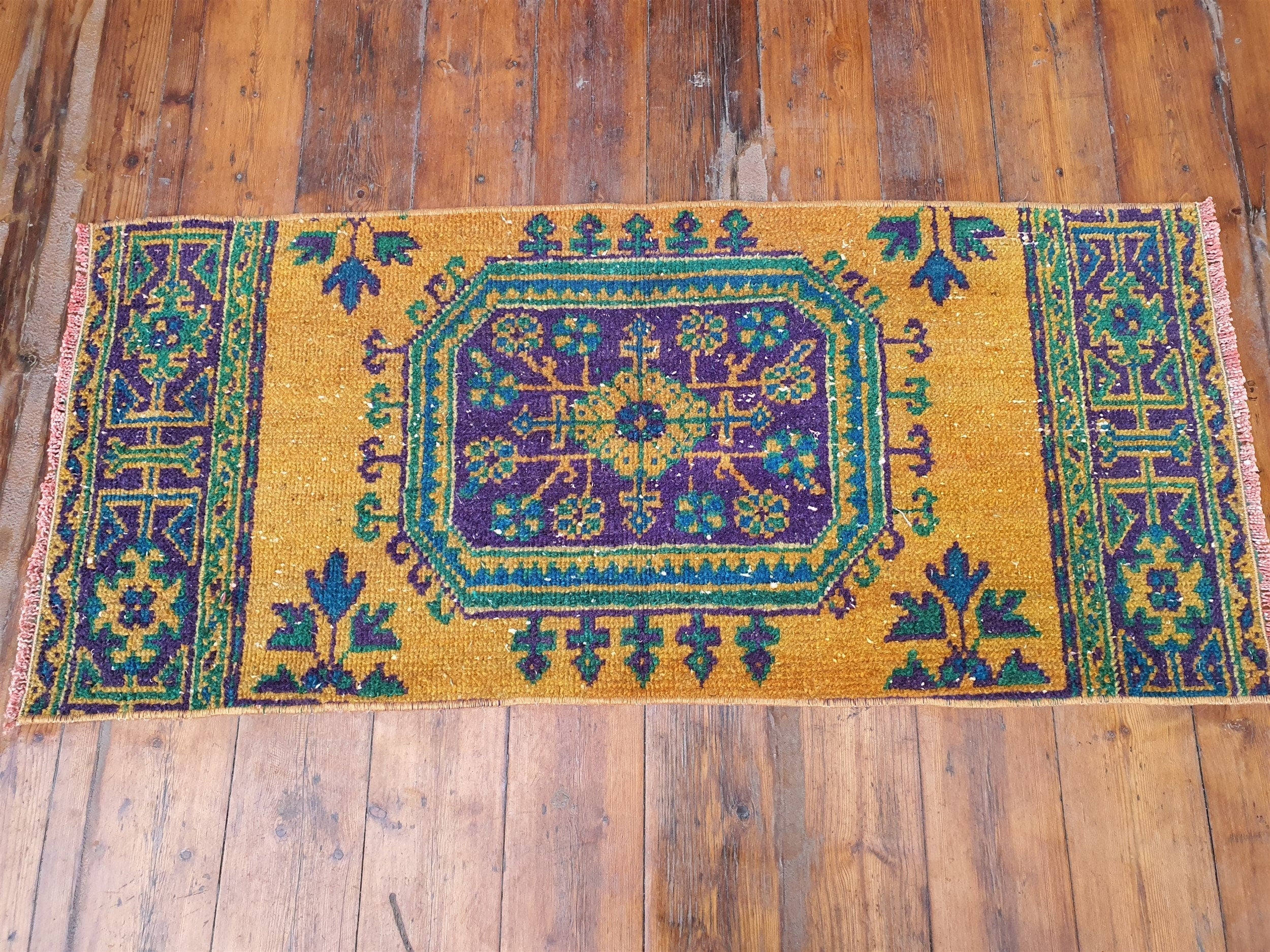 vintage Anatolian Small Rug — in setting