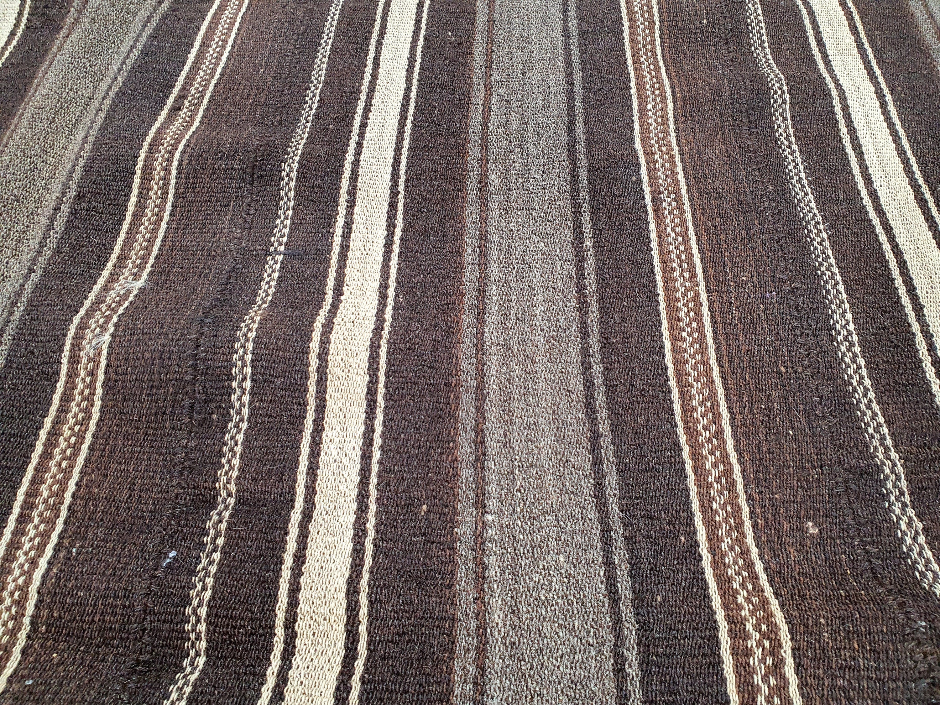 antique Anatolian Wool Area Rug — in setting