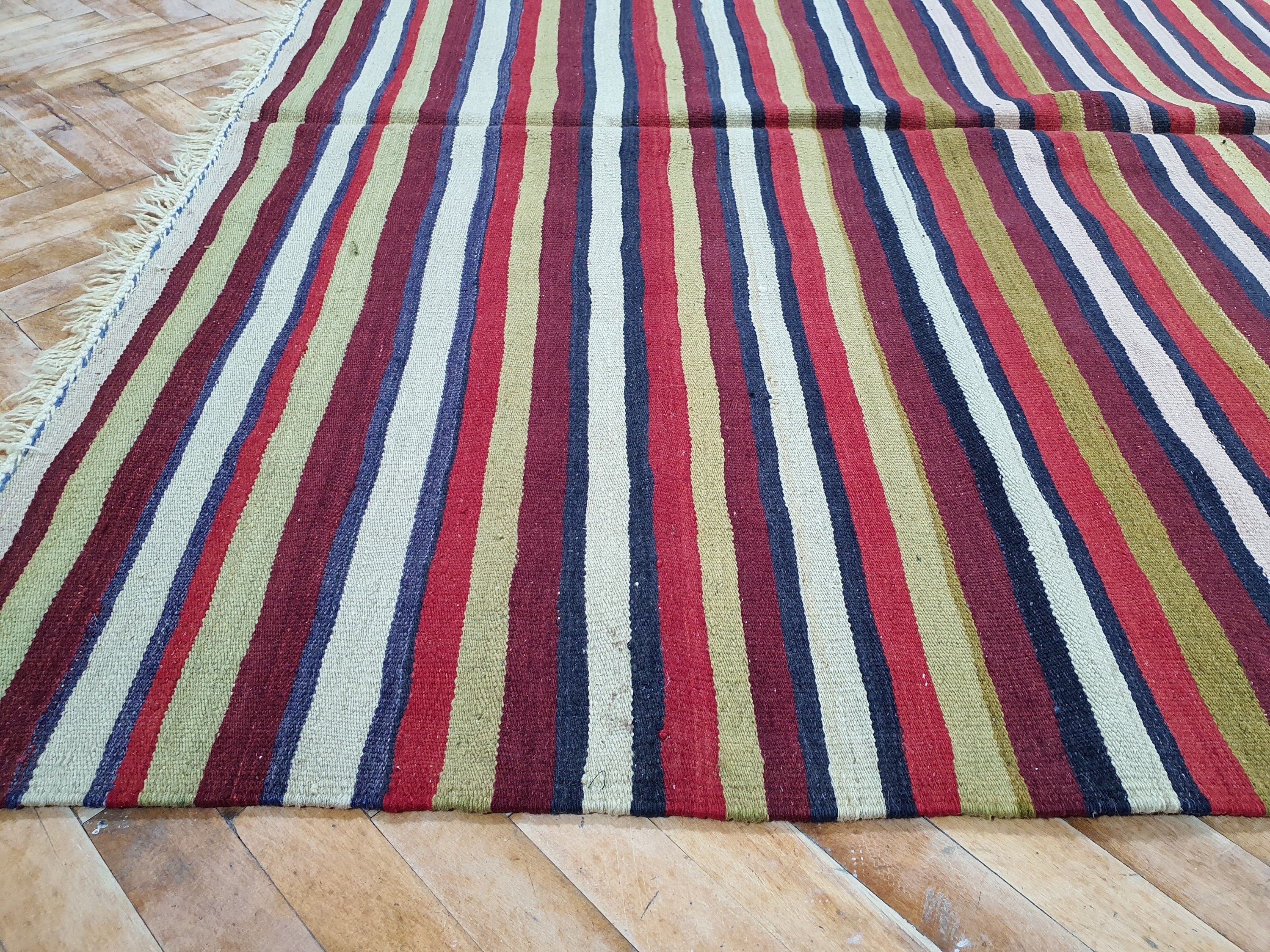 vintage Konya Wool Area Rug — in setting