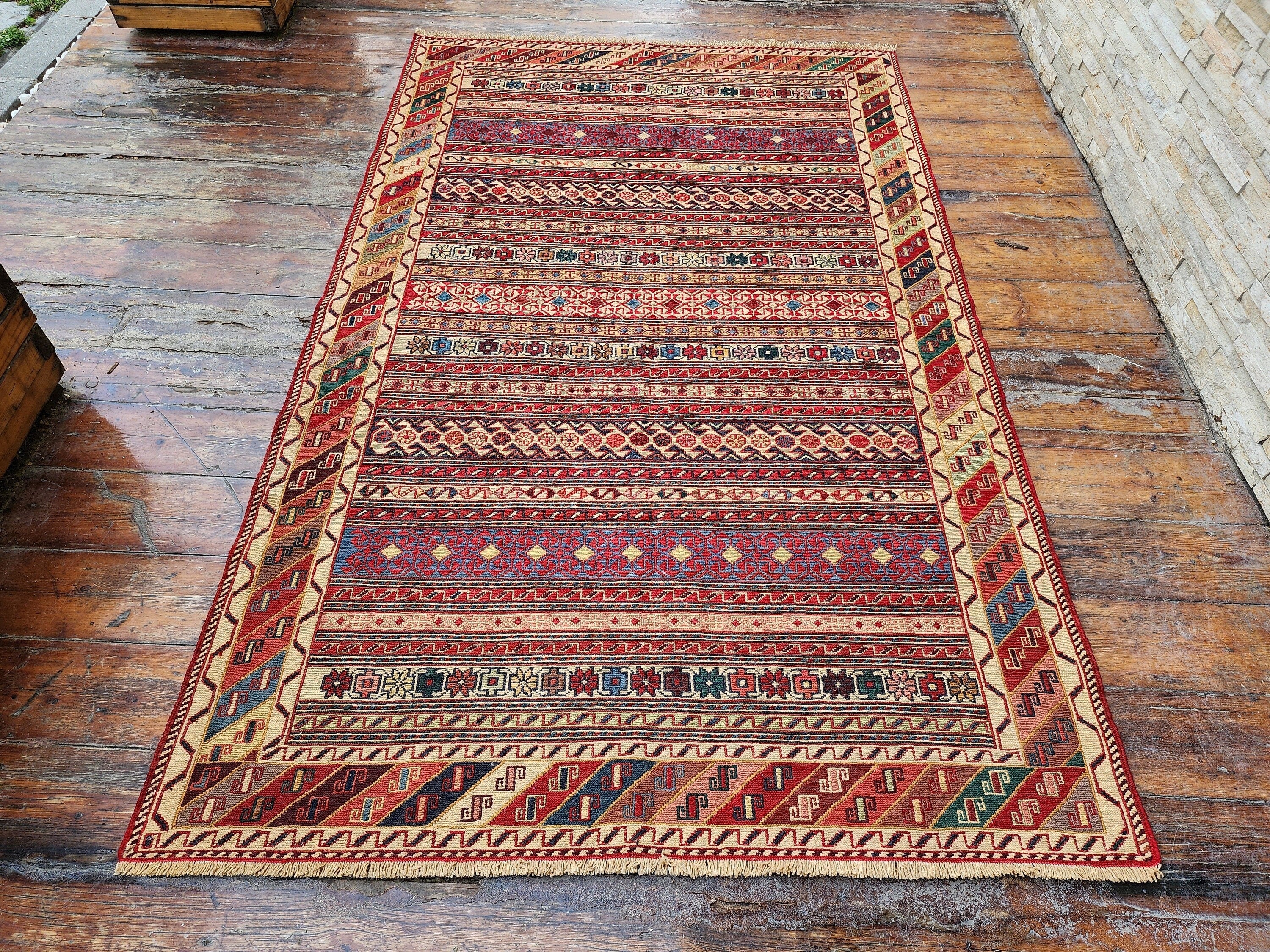Pasithoe — Vintage Soumak Wool Small Rug