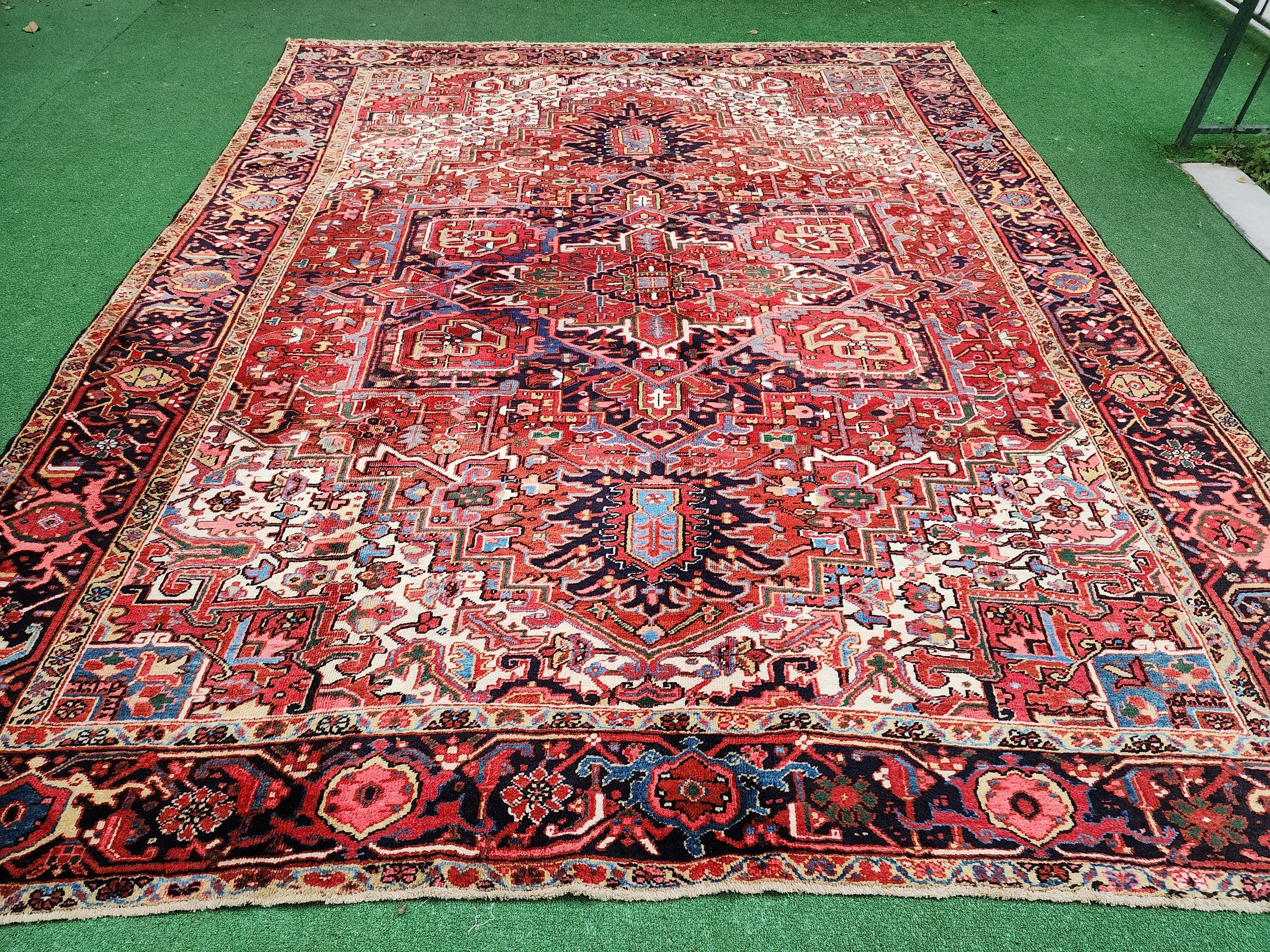 Stilbe — Vintage Persian Wool Large Area Rug