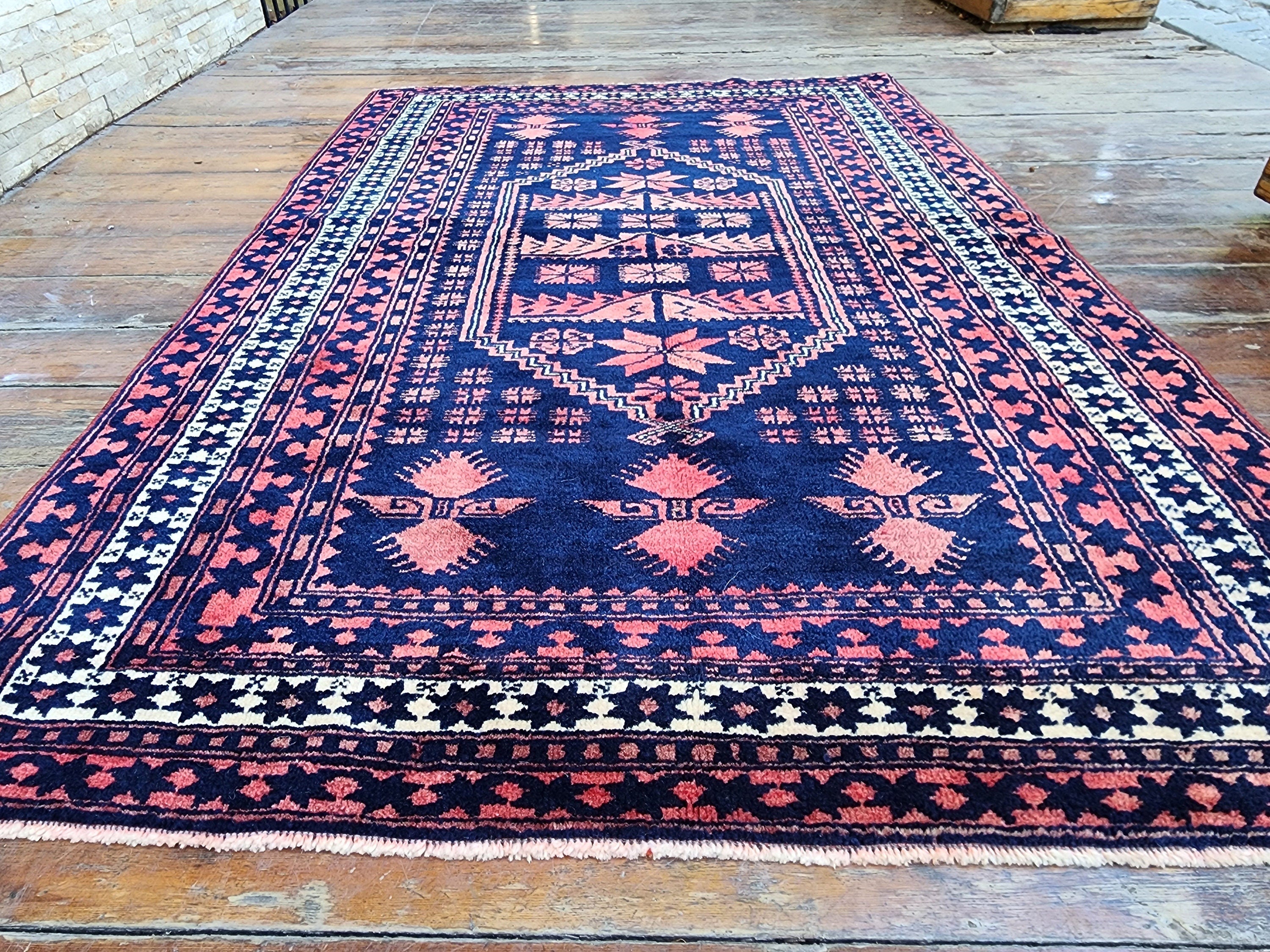 vintage Anatolian Wool Small Rug — detail texture