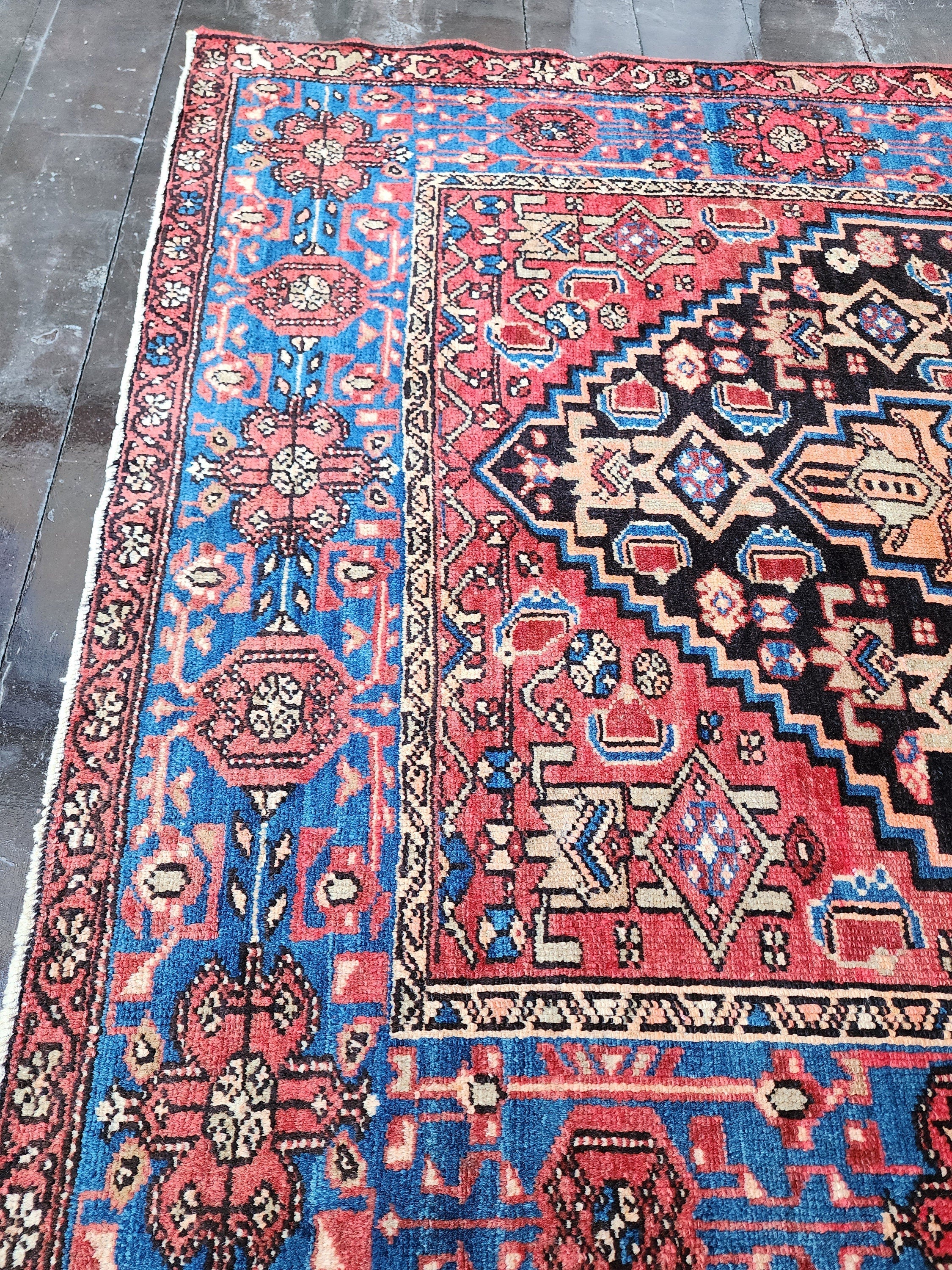 vintage Anatolian Wool Area Rug — in setting