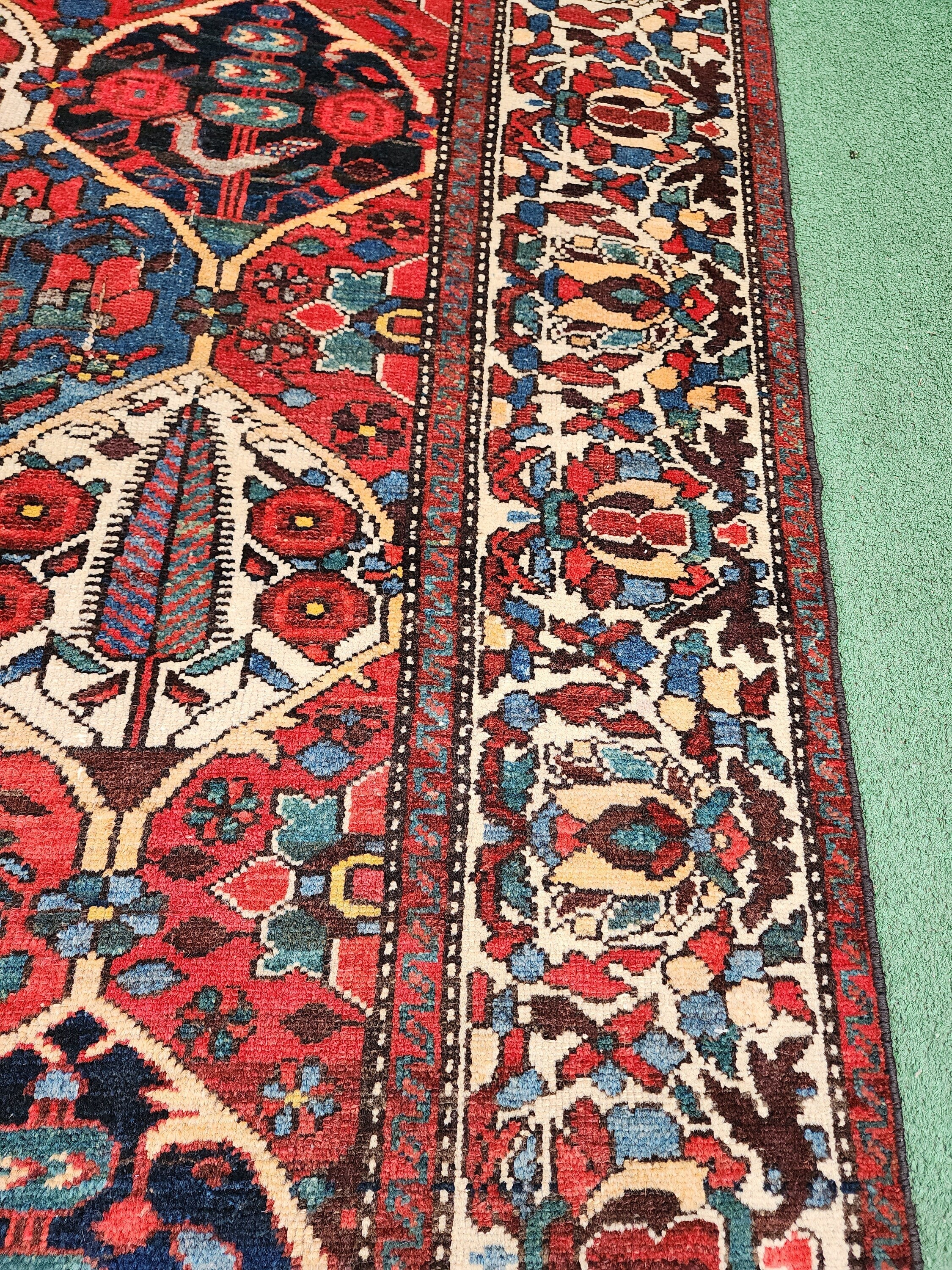 antique Persian Wool Area Rug — in setting