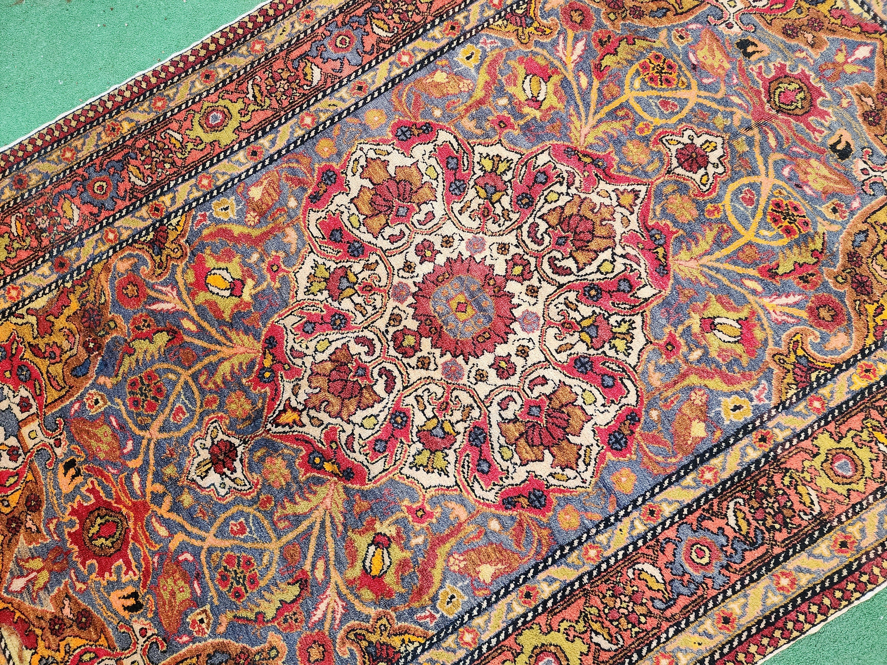 antique Anatolian Wool Area Rug — in setting