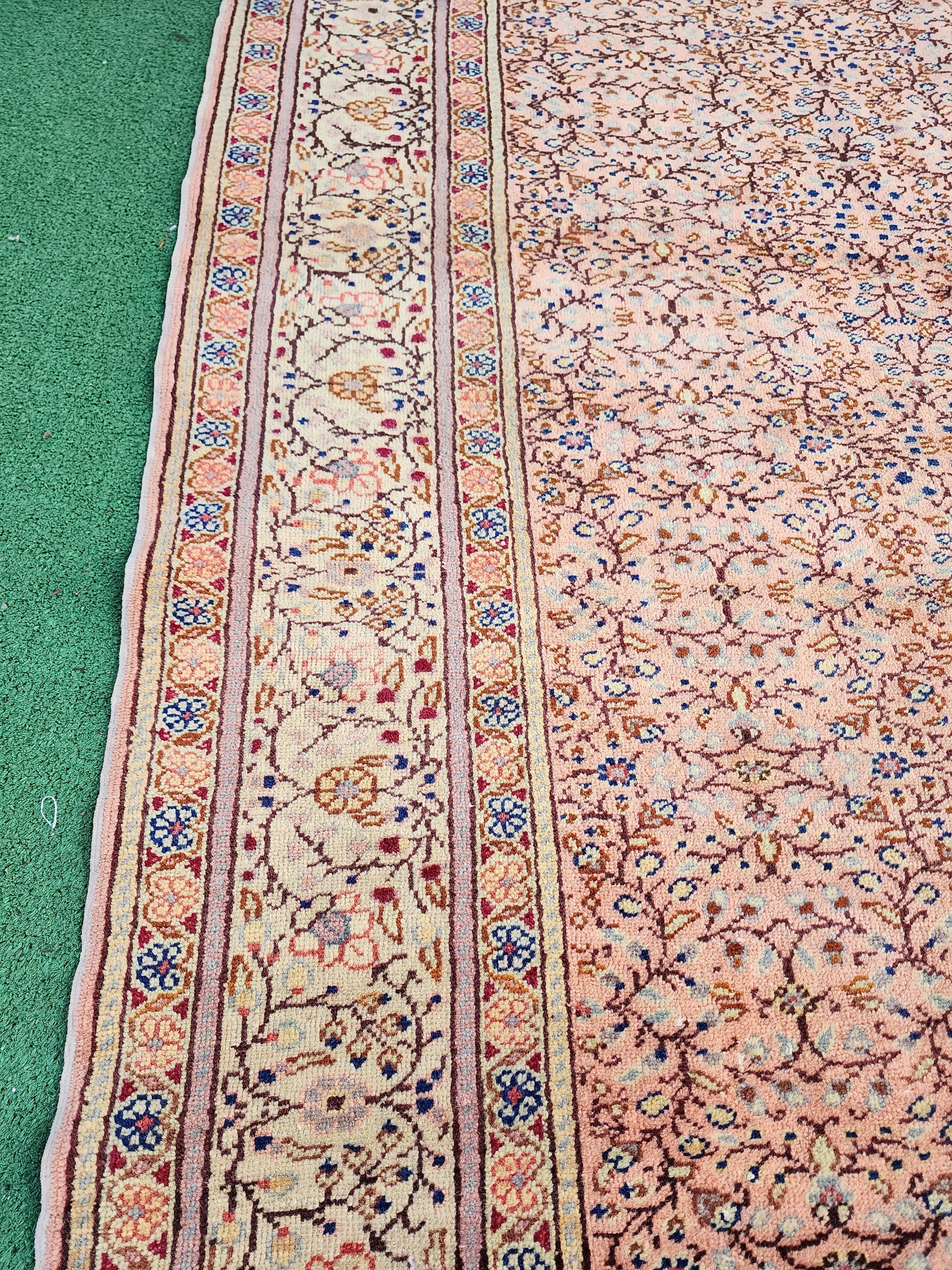 vintage Kayseri Wool Area Rug — corner detail