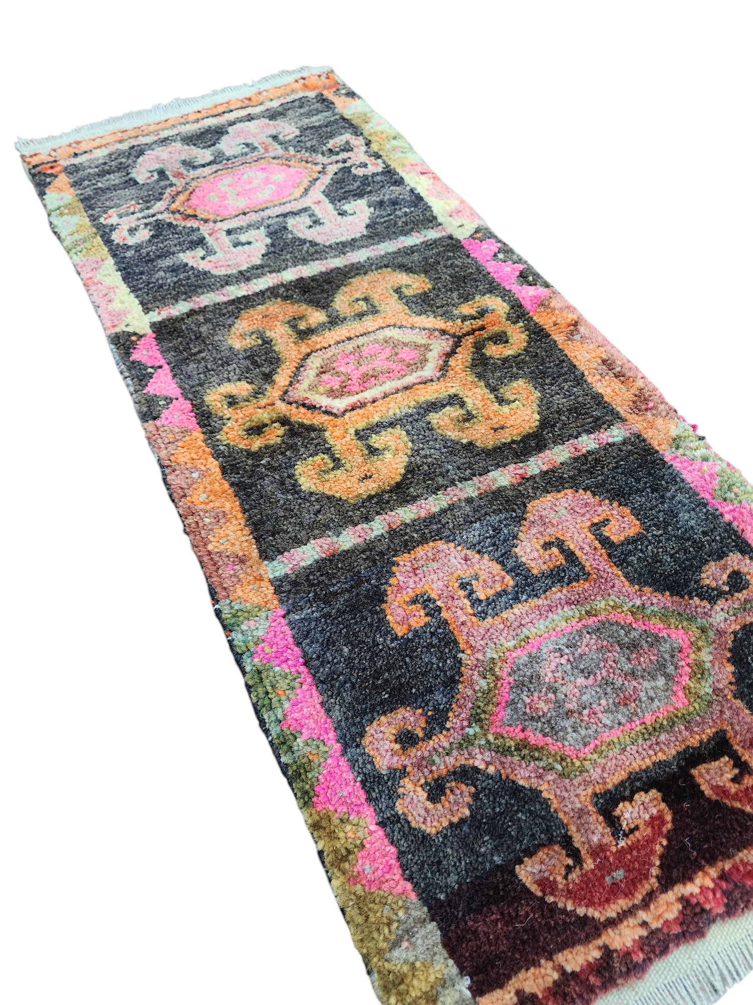 vintage Kars Runner Rug — back view