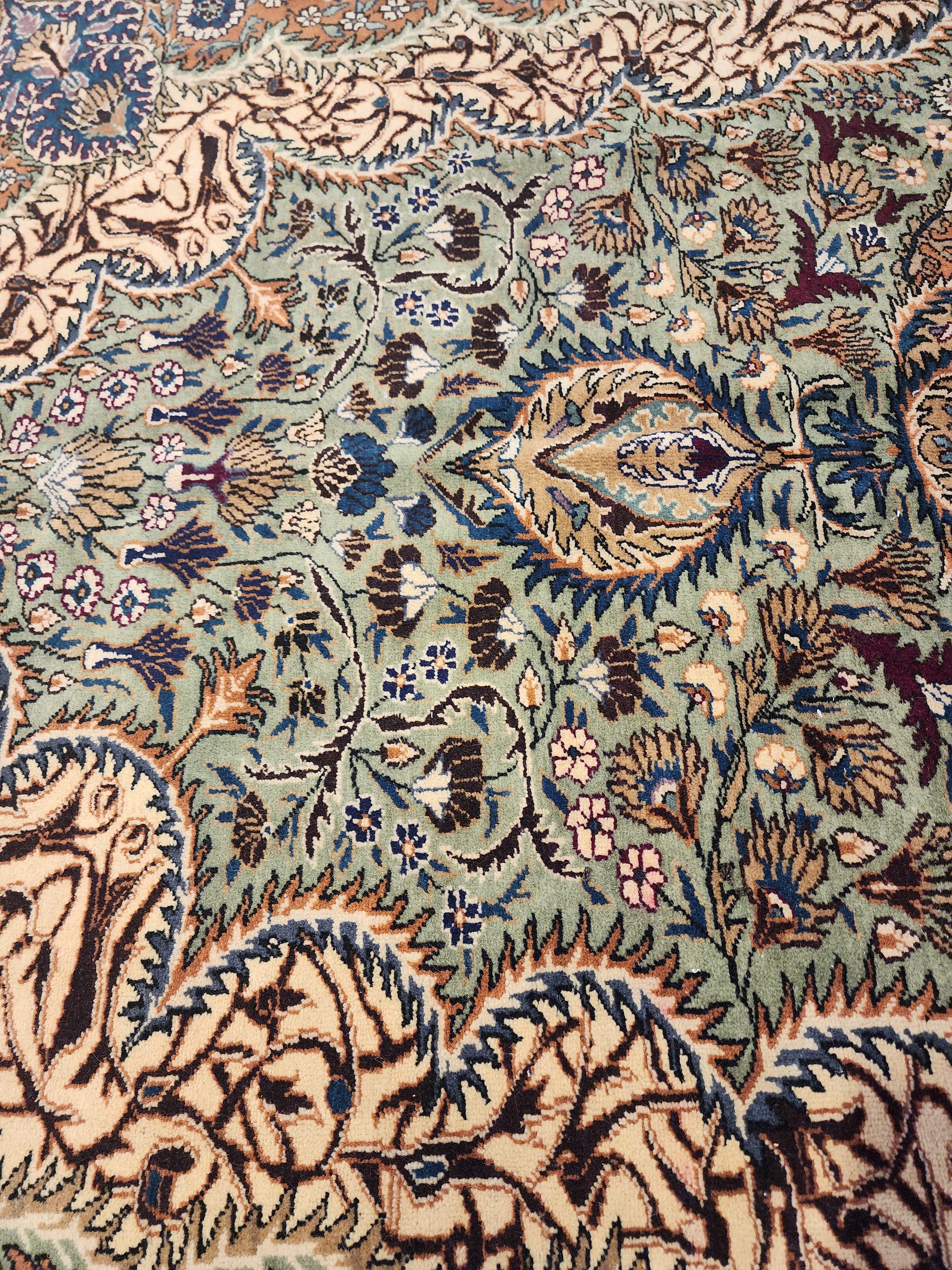 vintage Kayseri Wool Large Area Rug — pile detail