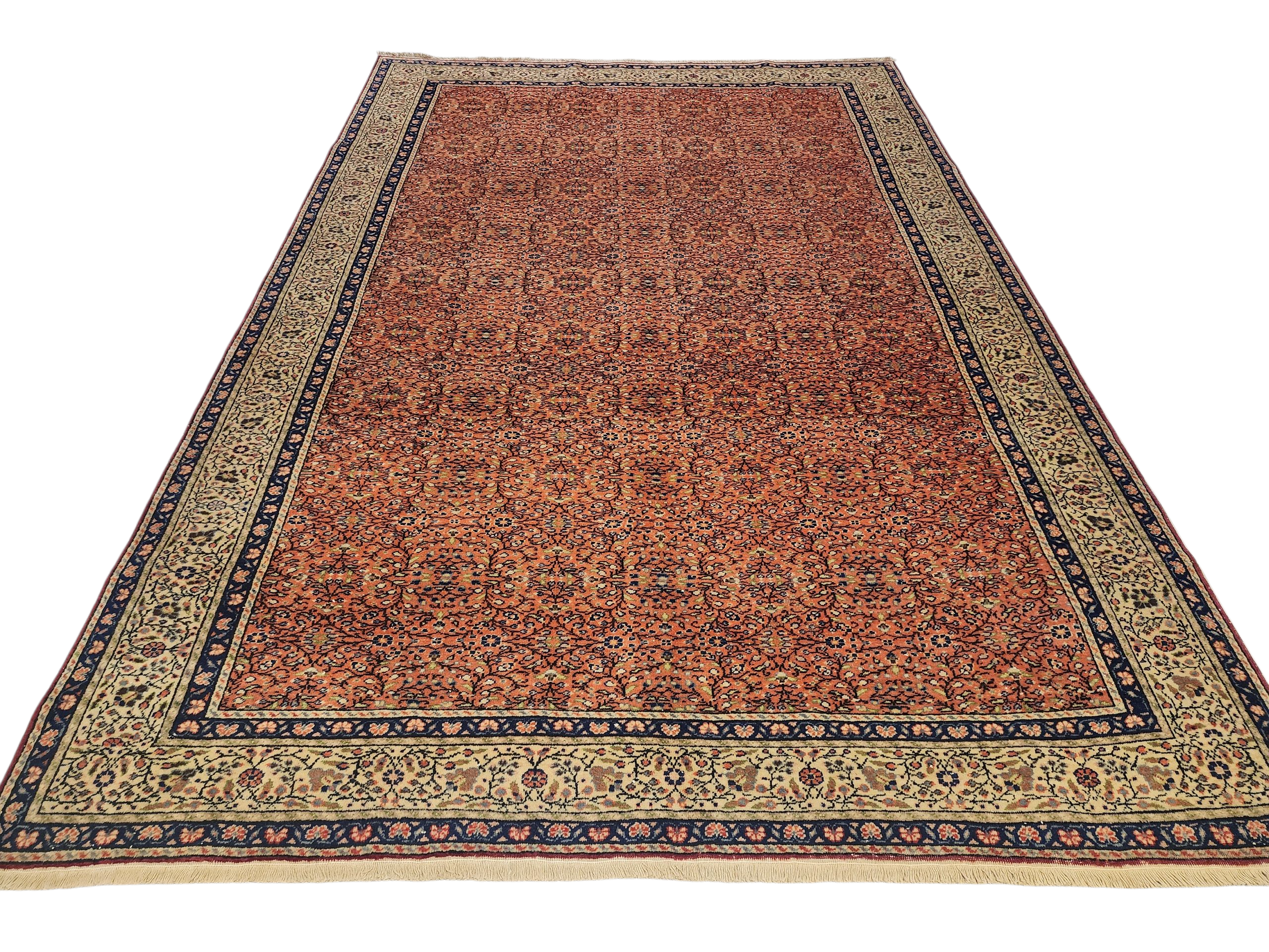 vintage Kayseri Wool Large Area Rug — detail texture
