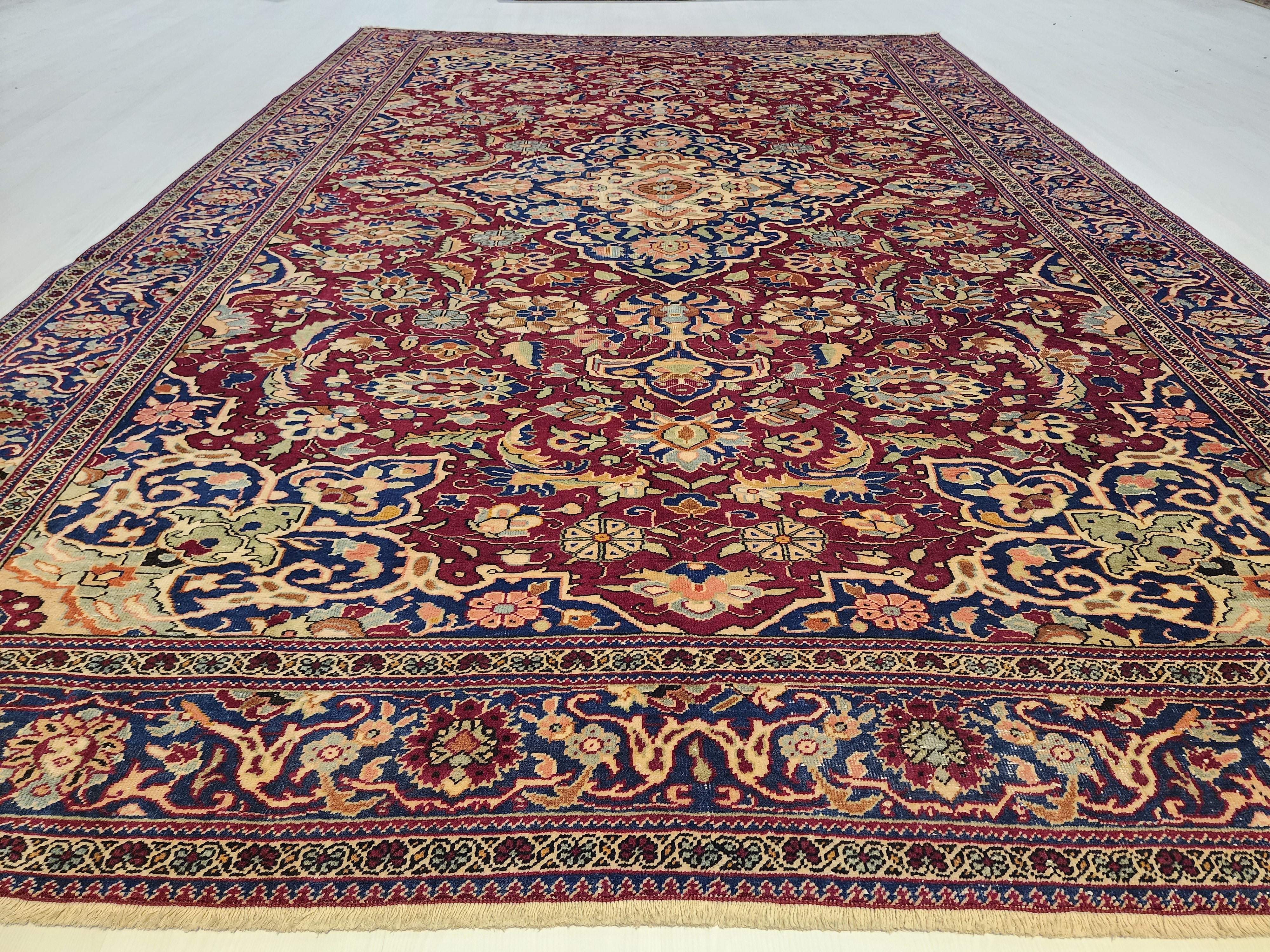 Red Turkish Large Area Rug, 6'6''x9'7''