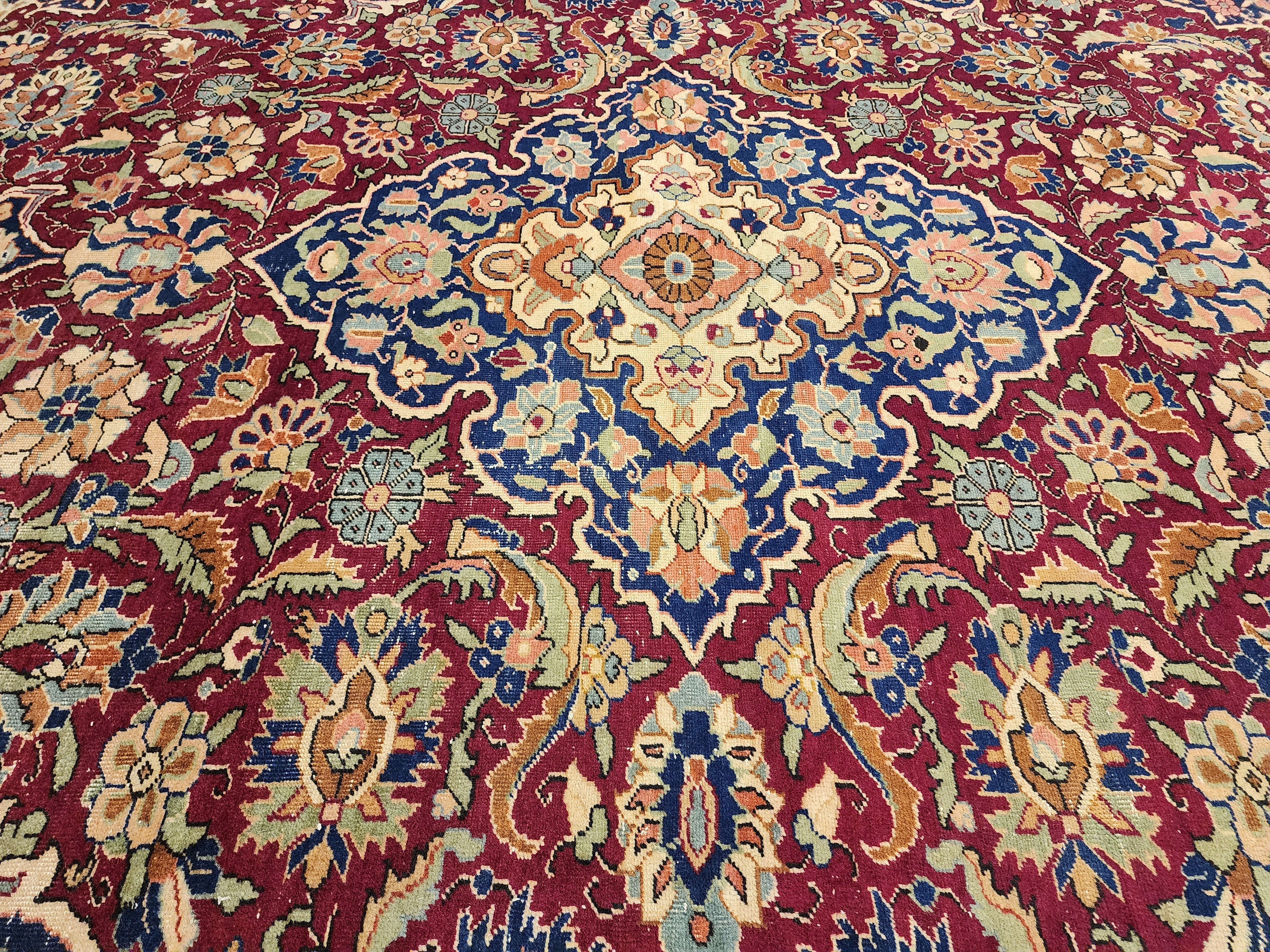 Red Turkish Large Area Rug, 6'6''x9'7''