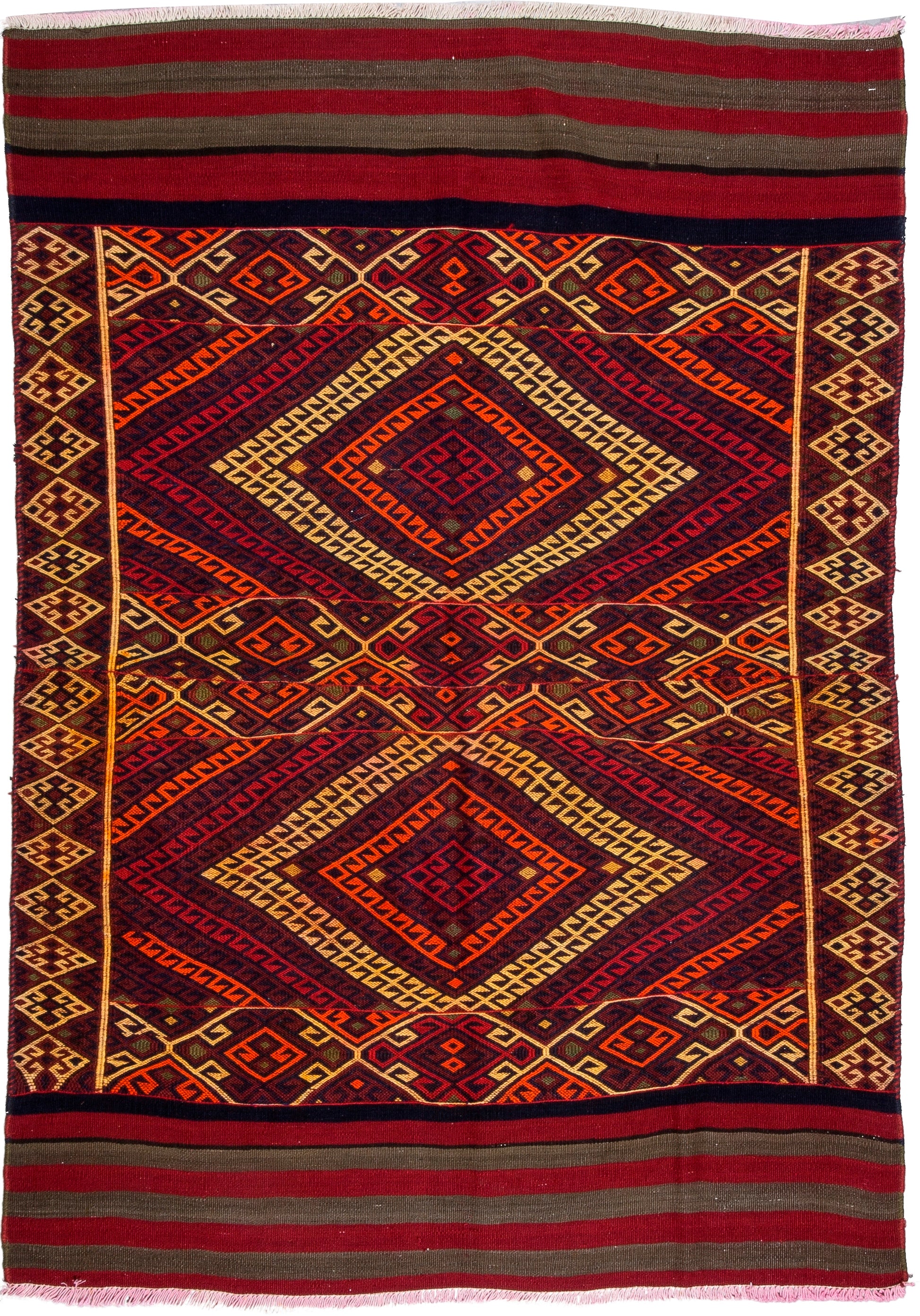 Kilim persa con decoración vintage para sala de estar, 1,83 m x 1,28 m