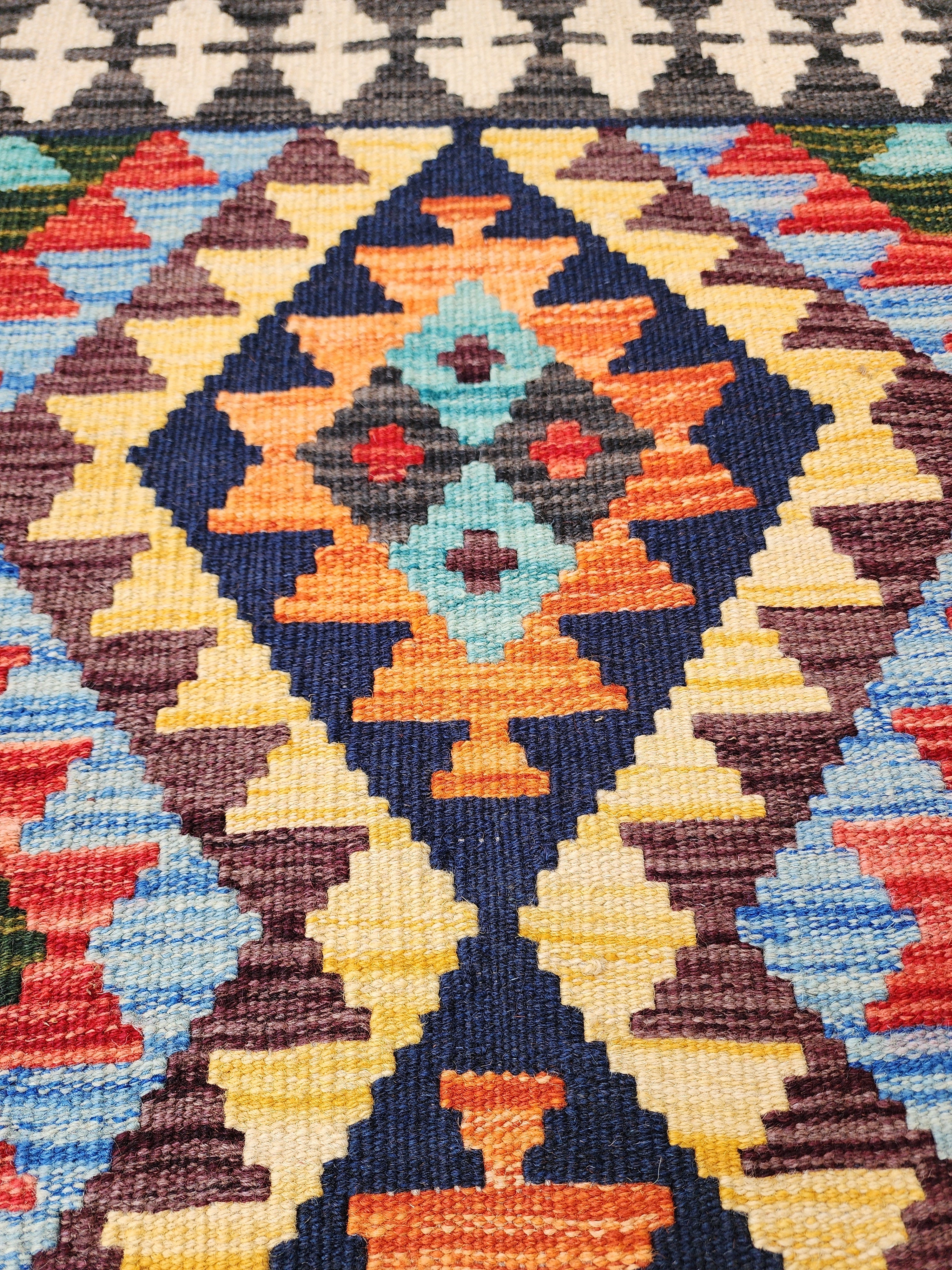 vintage Anatolian Wool Small Rug — detail texture