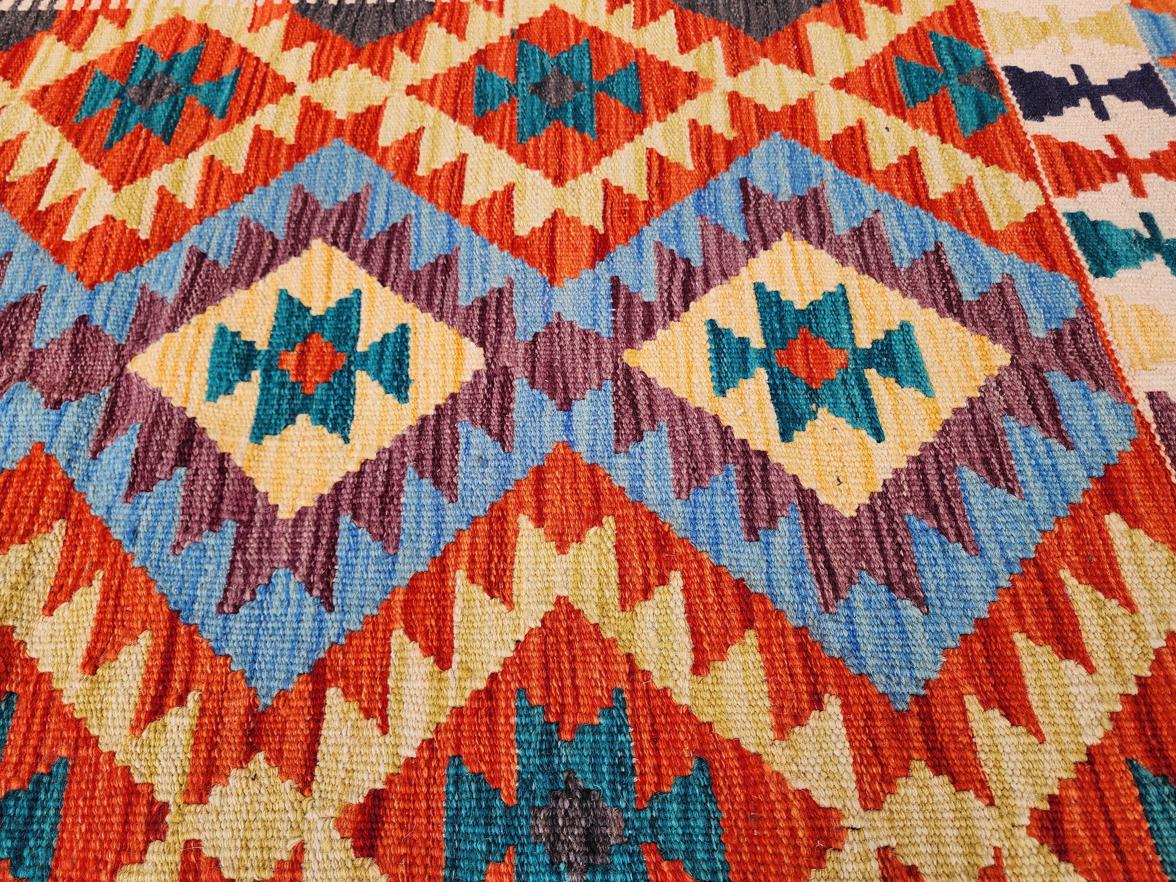 vintage Anatolian Wool Small Rug — in setting