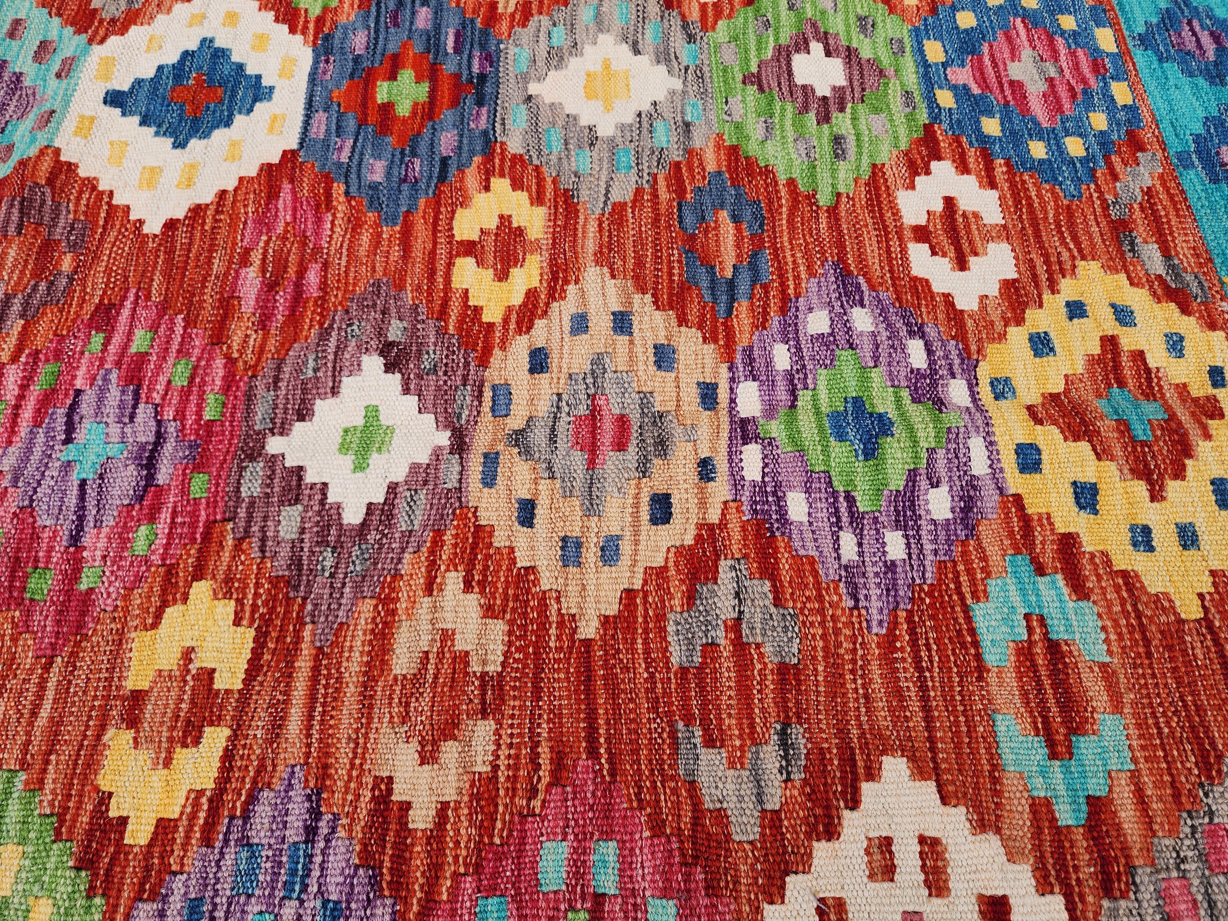 vintage Anatolian Wool Small Rug — in setting