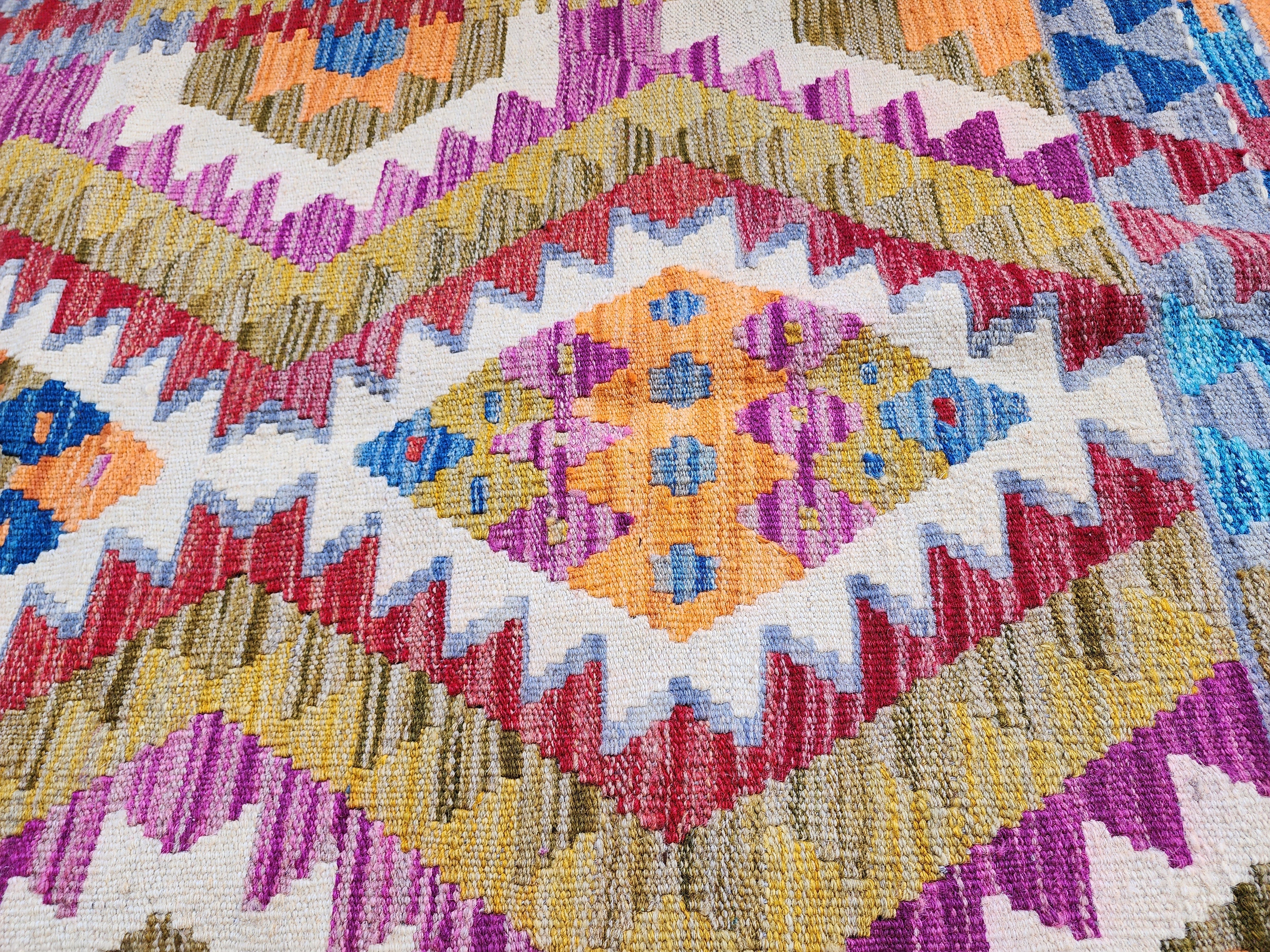 vintage Anatolian Wool Small Rug — in setting